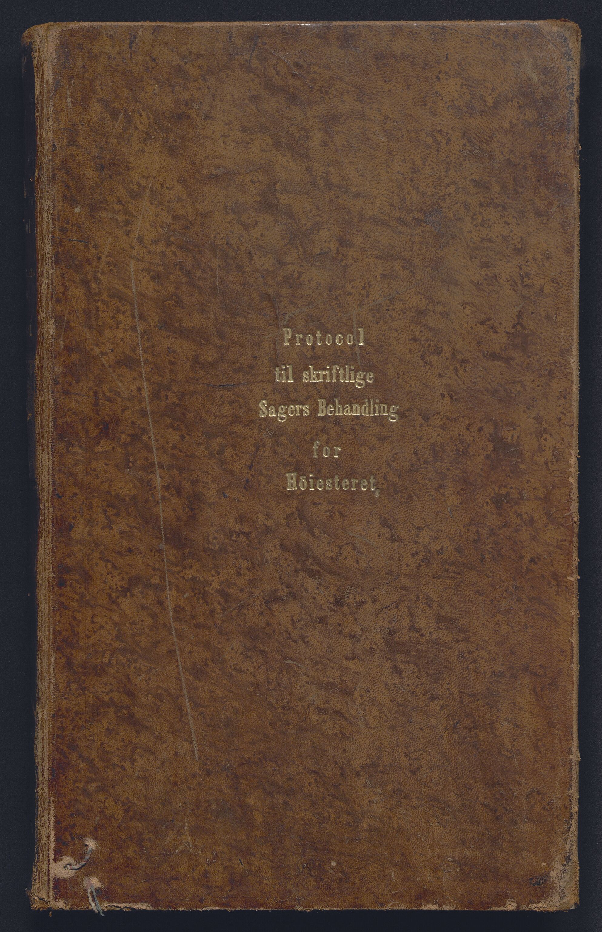 Høyesterett, AV/RA-S-1002/E/Ef/L0011: Protokoll over saker som gikk til skriftlig behandling, 1861-1867