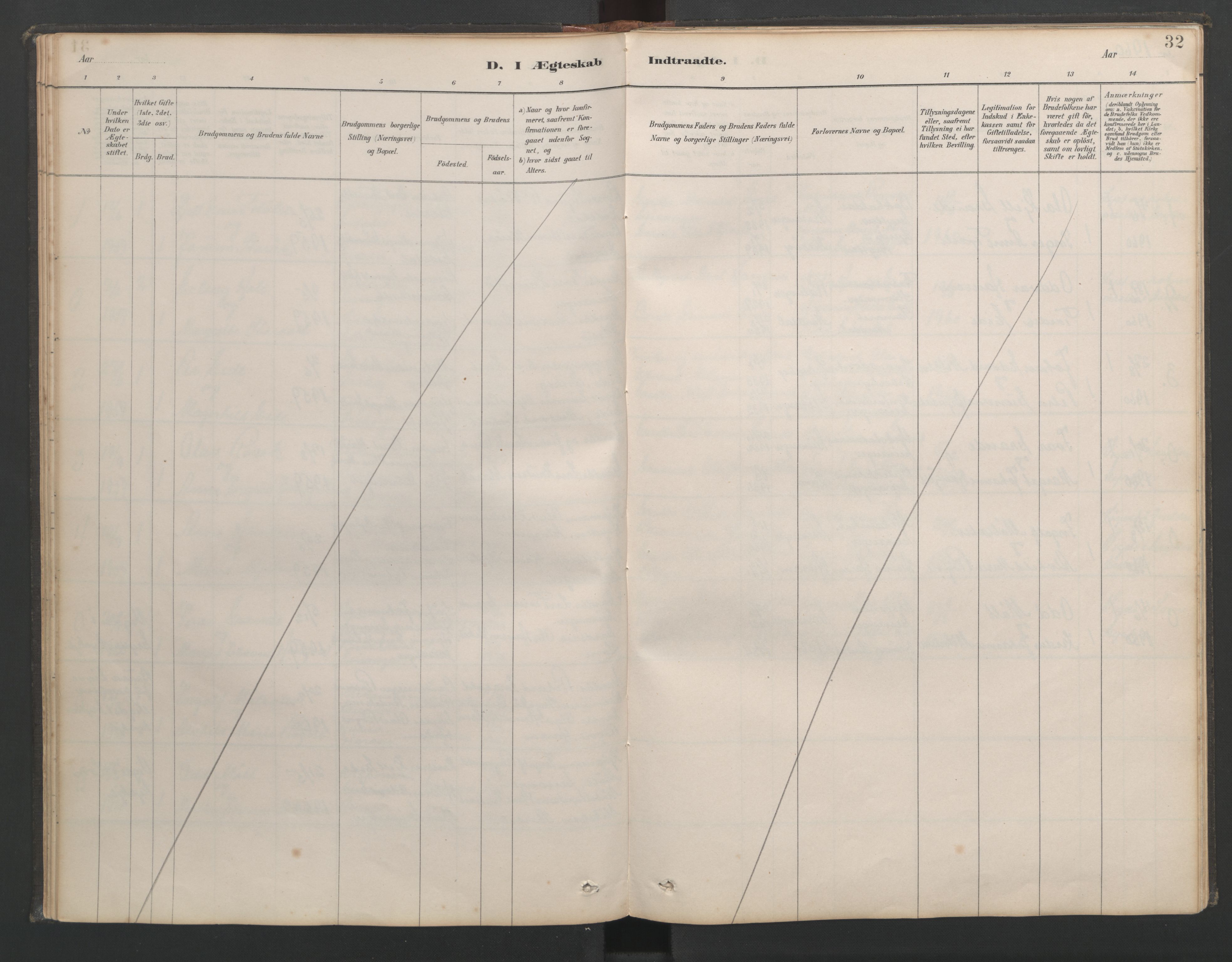 Ministerialprotokoller, klokkerbøker og fødselsregistre - Møre og Romsdal, AV/SAT-A-1454/518/L0237: Parish register (copy) no. 518C04, 1885-1963, p. 32