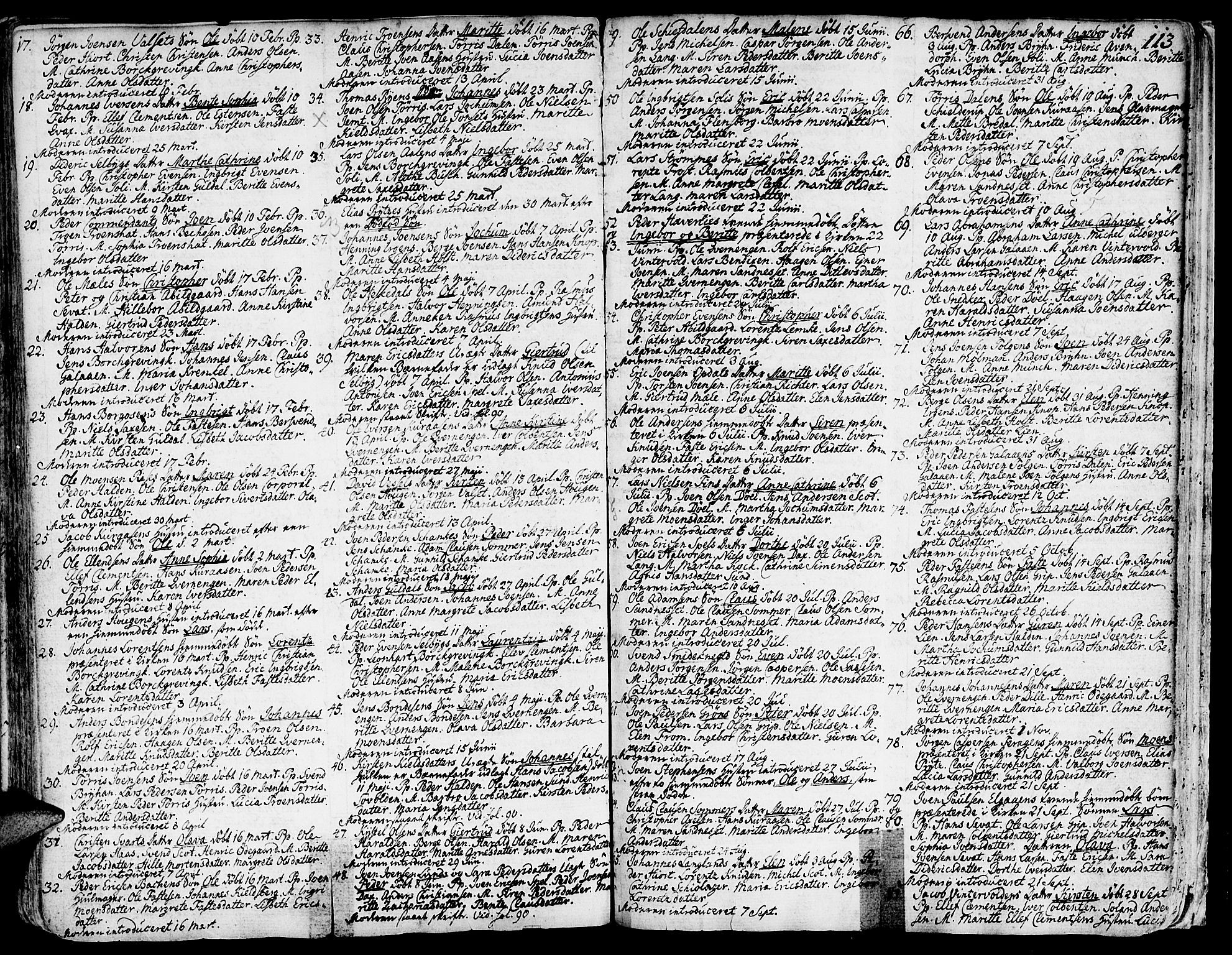 Ministerialprotokoller, klokkerbøker og fødselsregistre - Sør-Trøndelag, SAT/A-1456/681/L0925: Parish register (official) no. 681A03, 1727-1766, p. 113