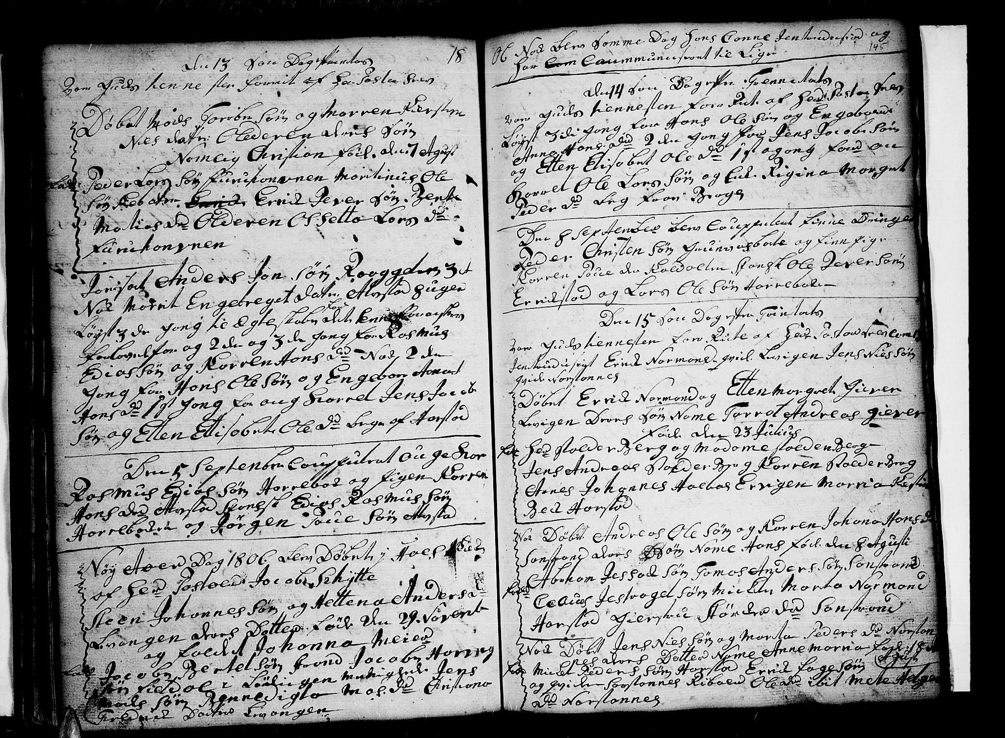 Trondenes sokneprestkontor, AV/SATØ-S-1319/H/Hb/L0002klokker: Parish register (copy) no. 2, 1795-1818, p. 145