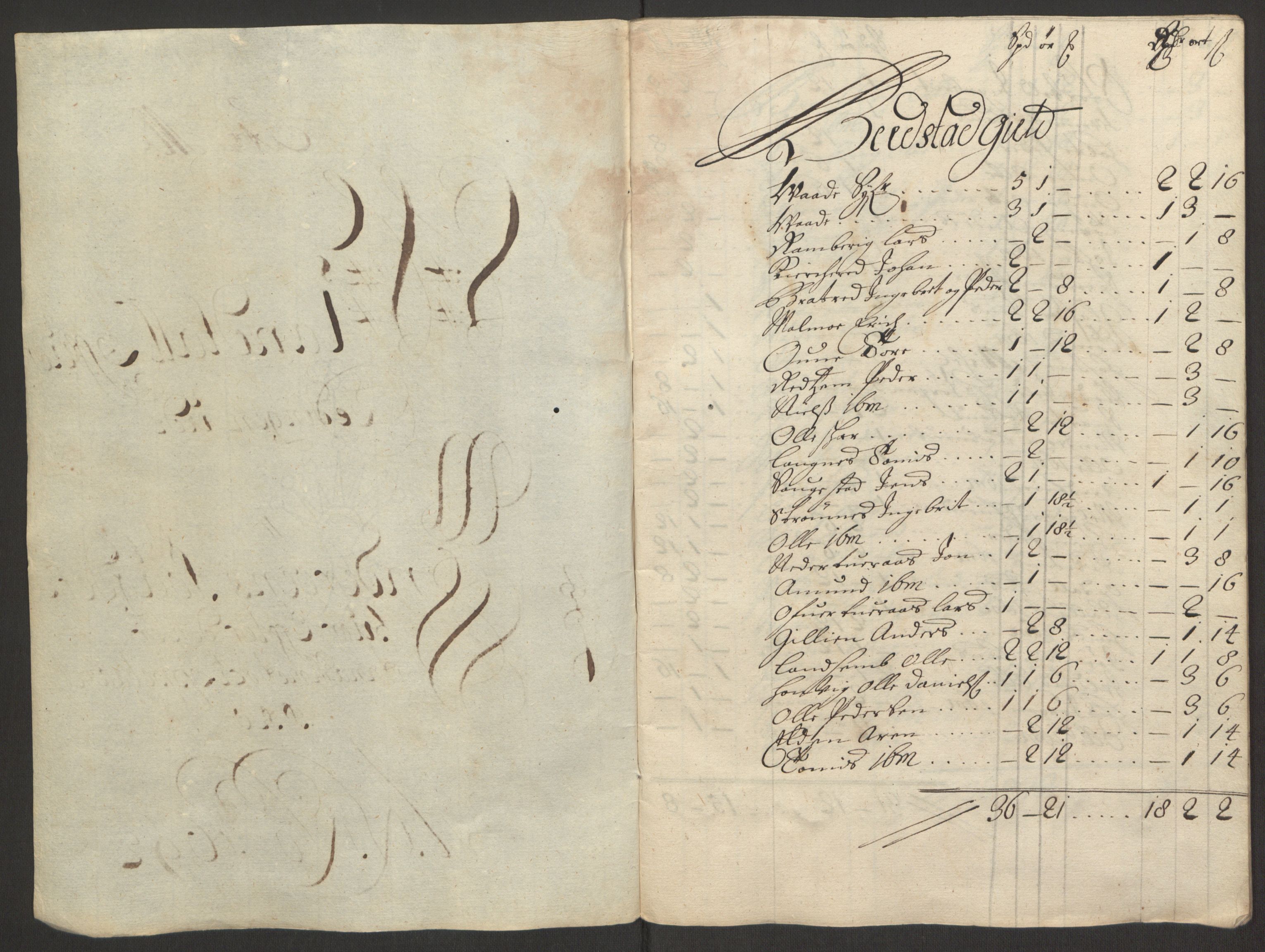 Rentekammeret inntil 1814, Reviderte regnskaper, Fogderegnskap, RA/EA-4092/R63/L4308: Fogderegnskap Inderøy, 1692-1694, p. 172