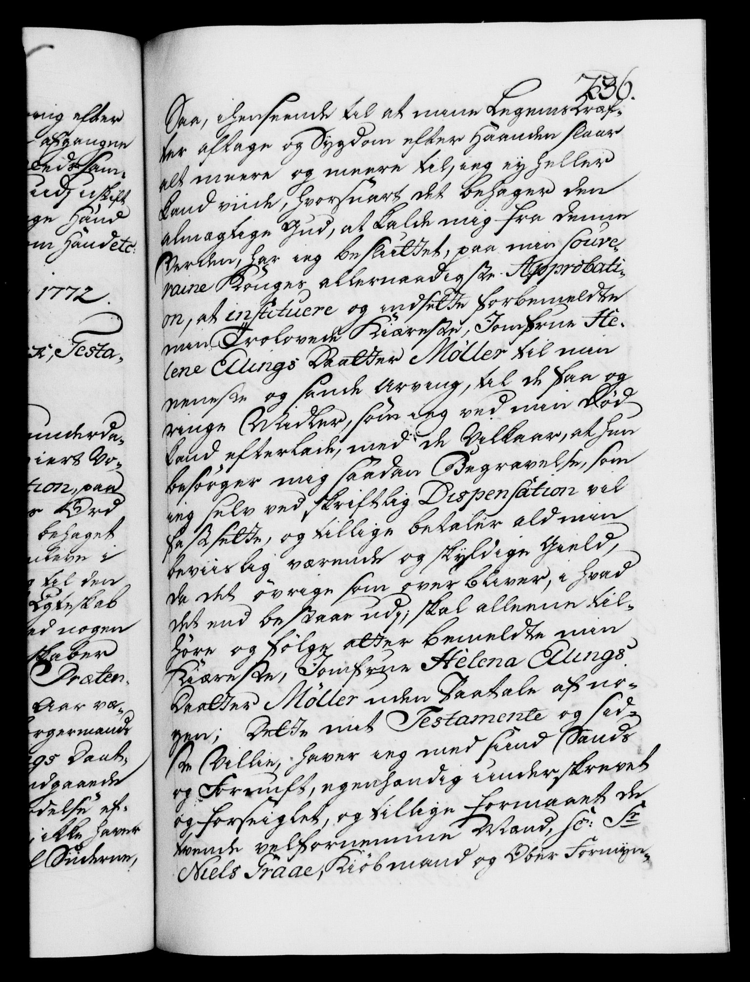 Danske Kanselli 1572-1799, RA/EA-3023/F/Fc/Fca/Fcaa/L0045: Norske registre "Norske eller 3. dept.s åpne brev, 1771-1773, p. 236a