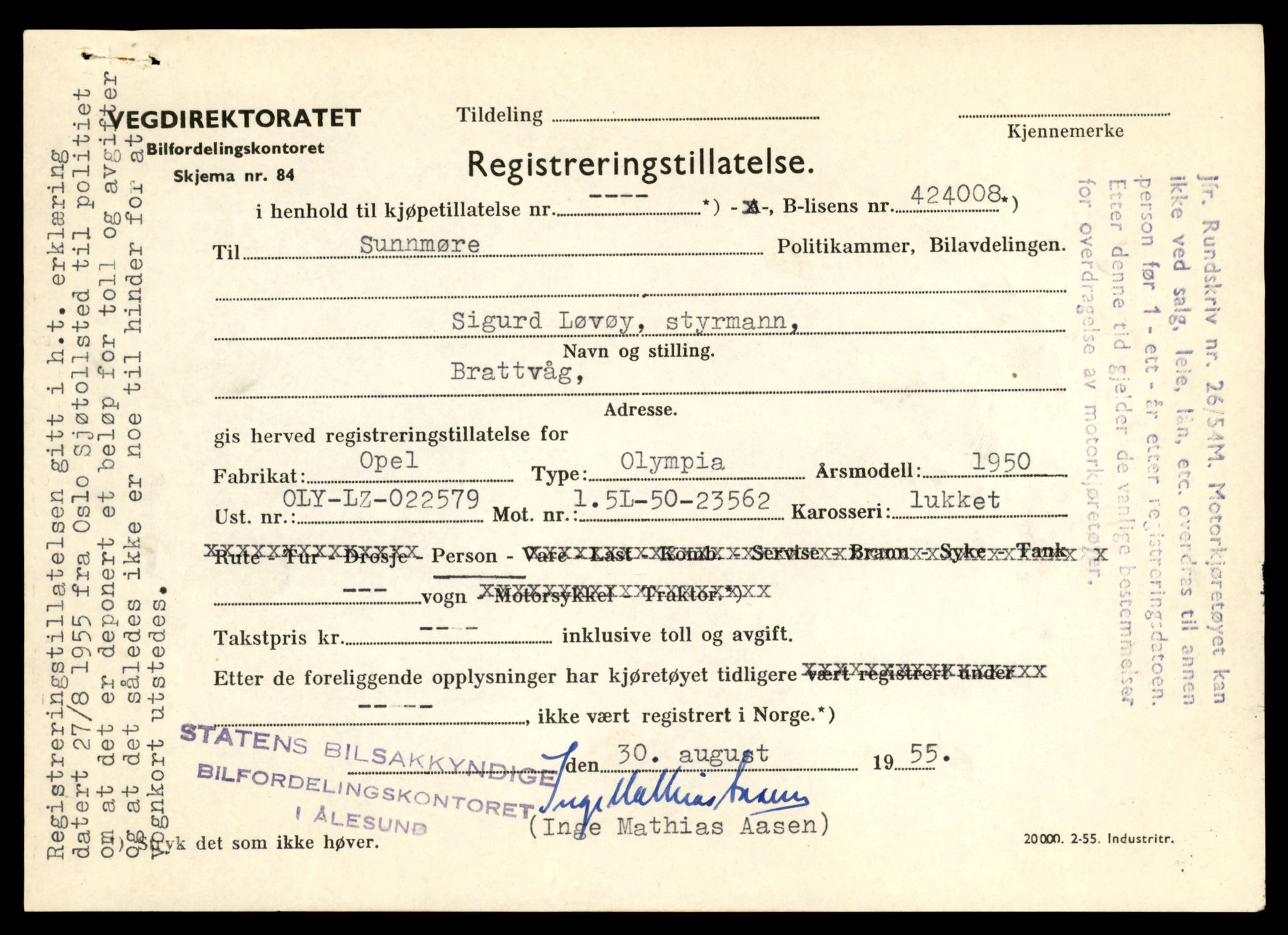 Møre og Romsdal vegkontor - Ålesund trafikkstasjon, AV/SAT-A-4099/F/Fe/L0049: Registreringskort for kjøretøy T 14864 - T 18613, 1927-1998, p. 839