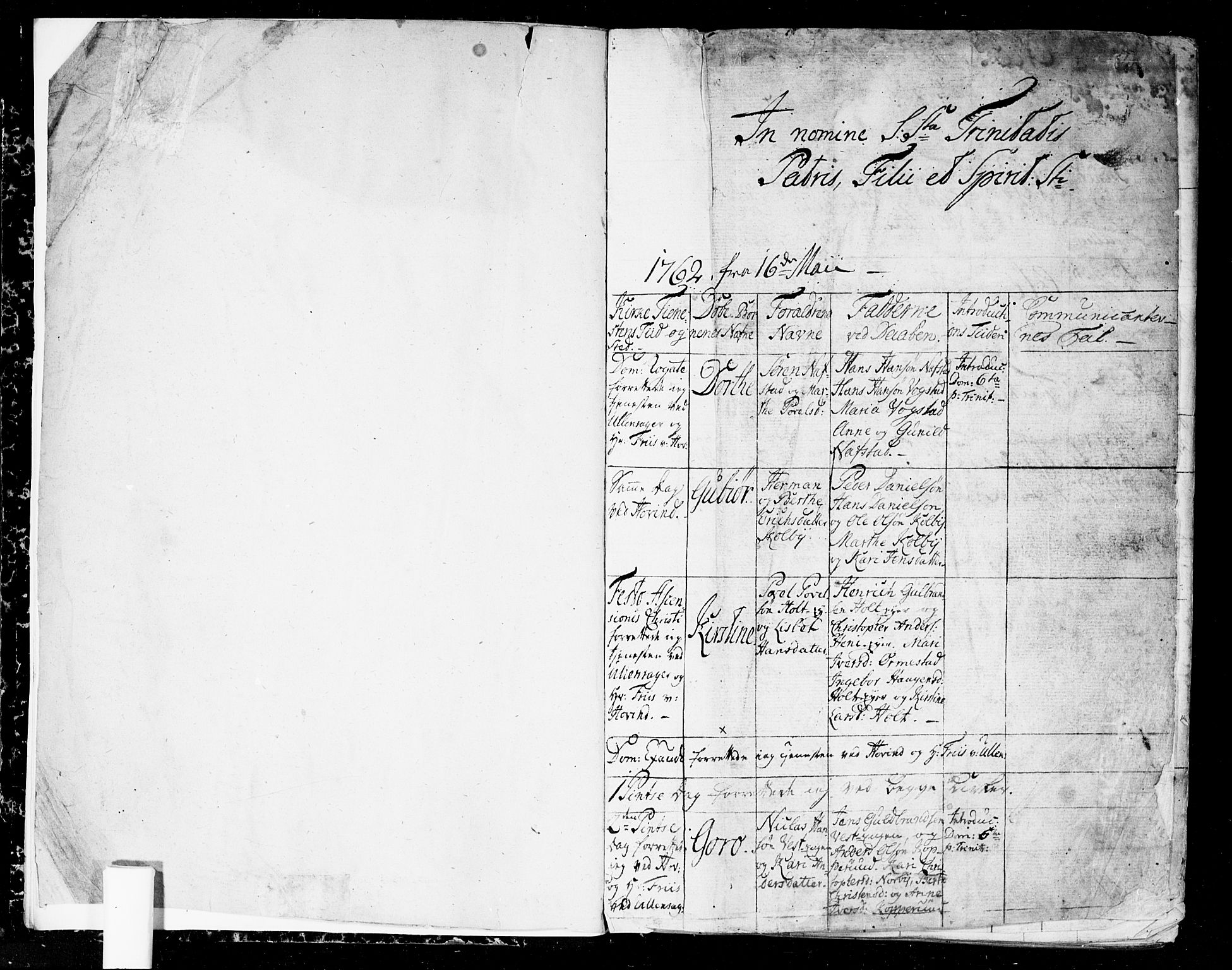 Ullensaker prestekontor Kirkebøker, SAO/A-10236a/F/Fa/L0006: Parish register (official) no. I 6, 1762-1785, p. 1