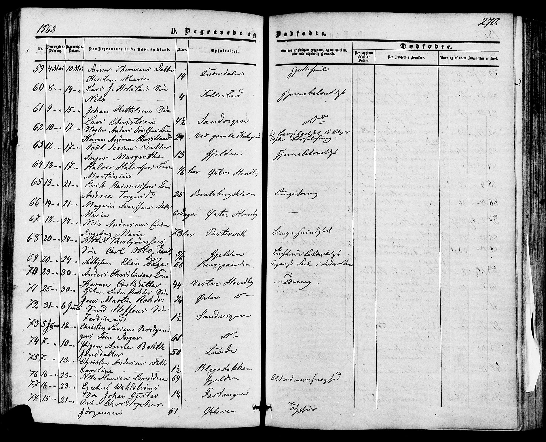 Skien kirkebøker, SAKO/A-302/F/Fa/L0007: Parish register (official) no. 7, 1856-1865, p. 270