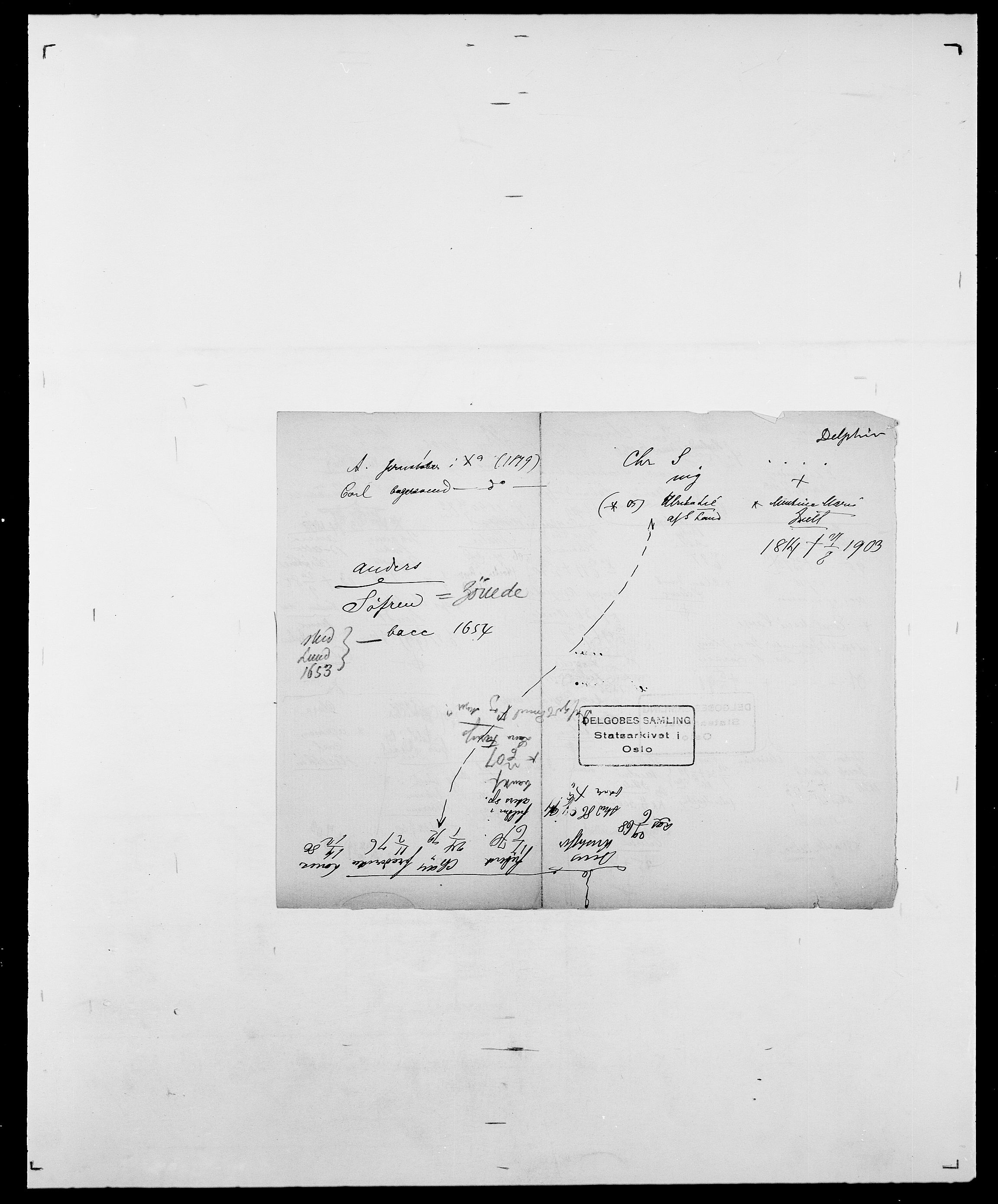 Delgobe, Charles Antoine - samling, SAO/PAO-0038/D/Da/L0009: Dahl - v. Düren, p. 488