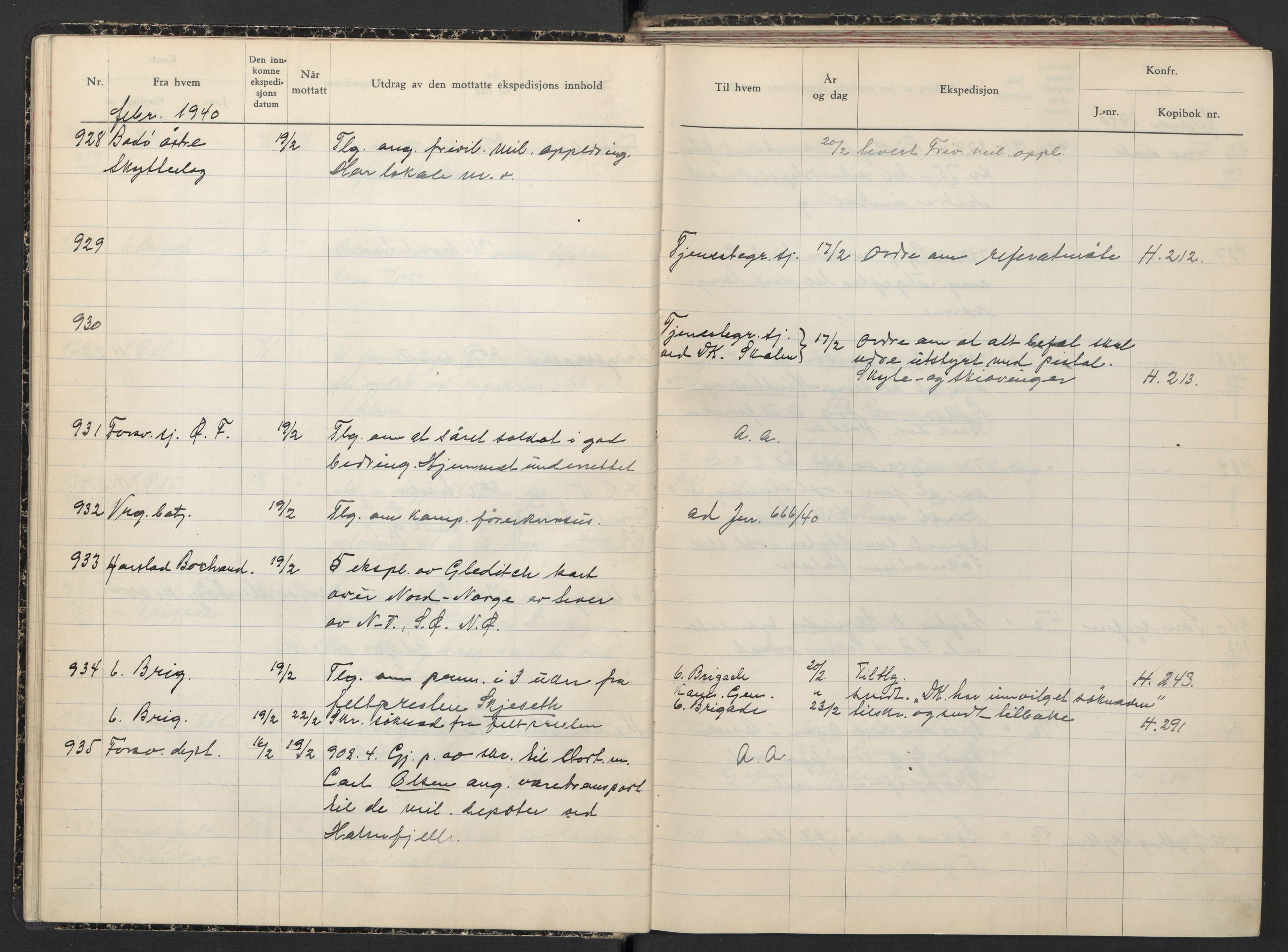 Forsvaret, Forsvarets krigshistoriske avdeling, AV/RA-RAFA-2017/Y/Yb/L0120: II-C-11-600  -  6. Divisjon, 1940, p. 218