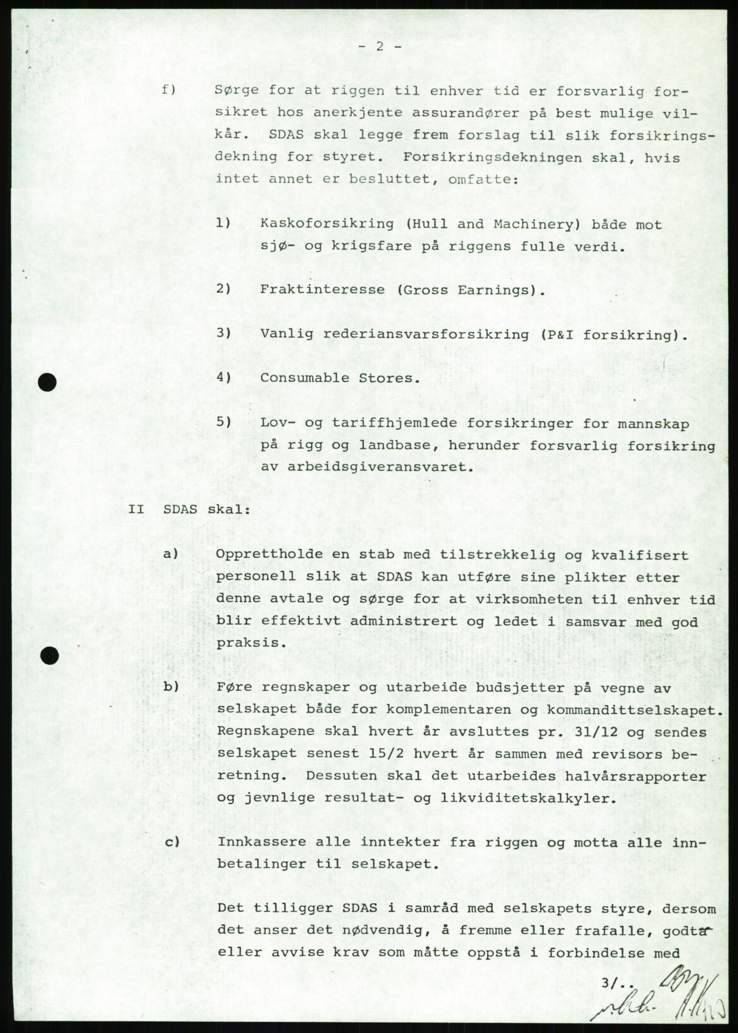 Pa 1503 - Stavanger Drilling AS, AV/SAST-A-101906/A/Ab/Abc/L0005: Styrekorrespondanse Stavanger Drilling I A/S, 1981-1985, p. 4