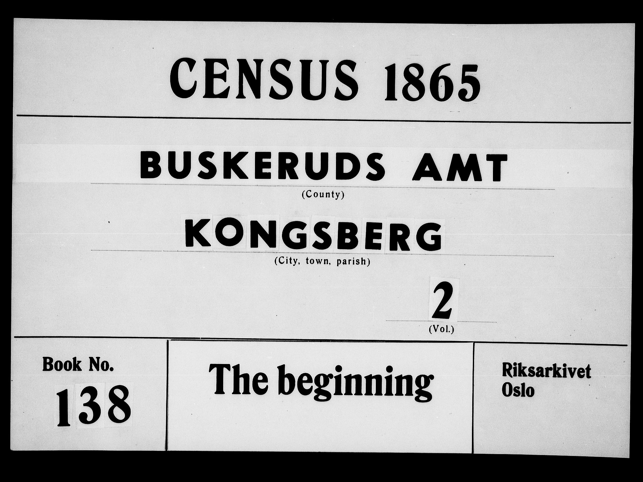 RA, 1865 census for Kongsberg/Kongsberg, 1865, p. 513