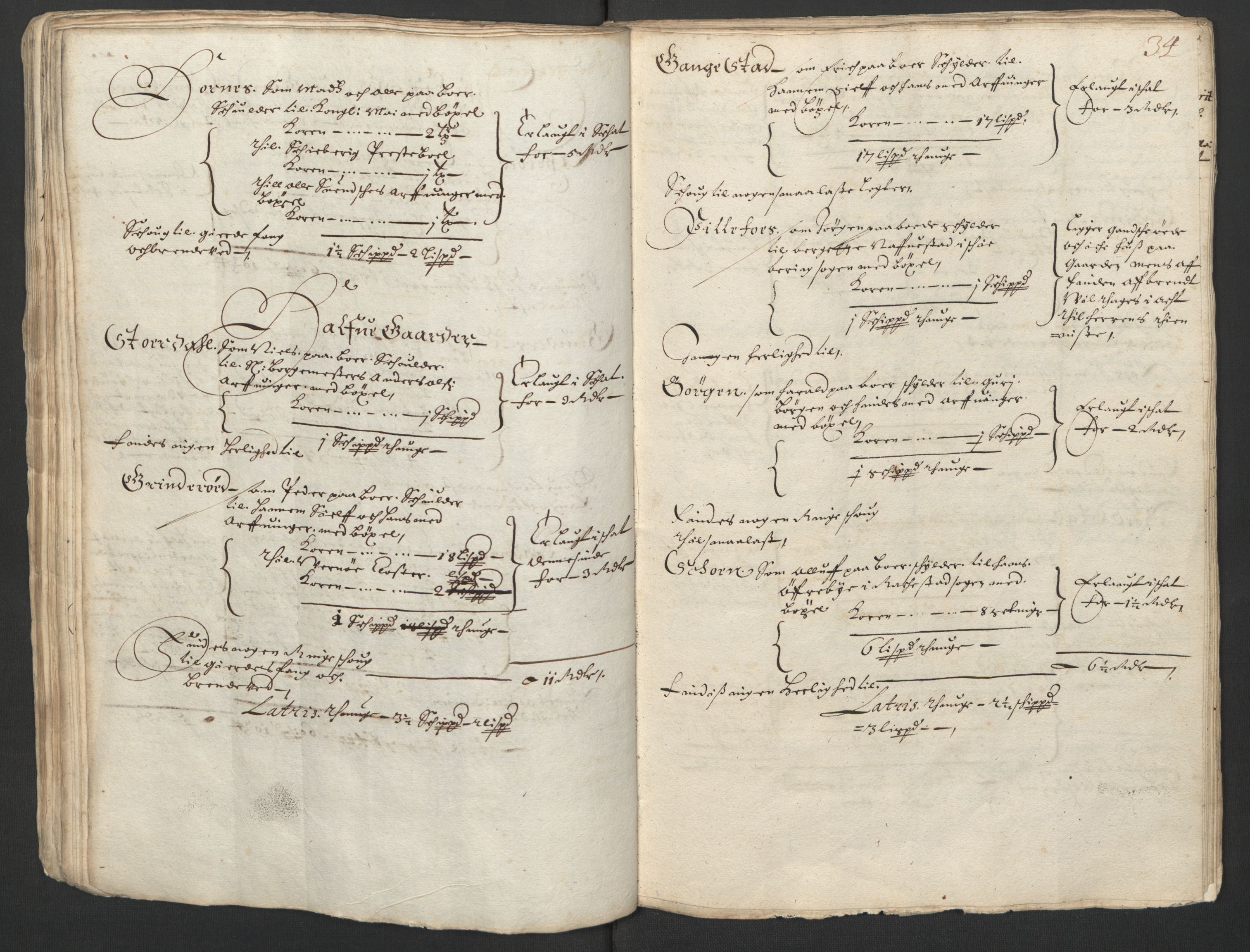 Rentekammeret inntil 1814, Realistisk ordnet avdeling, AV/RA-EA-4070/L/L0003/0003: Fredrikstad lagdømme: / Skatteligning for Verne kloster len, foretatt av Landkommisjonens medlemmer for Fredrikstad lagdømme., 1661, p. 33b-34a