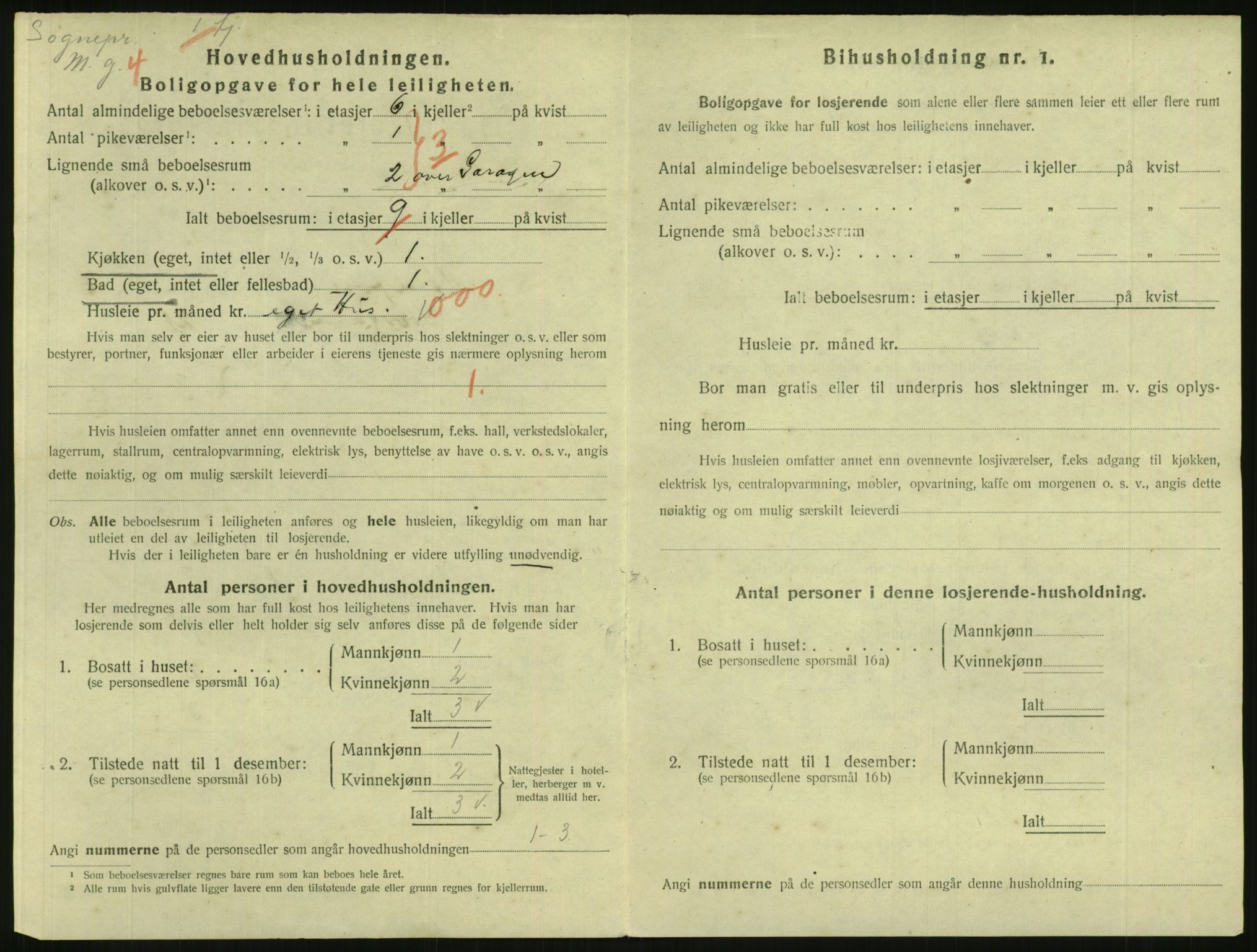 SAKO, 1920 census for Hønefoss, 1920, p. 1665