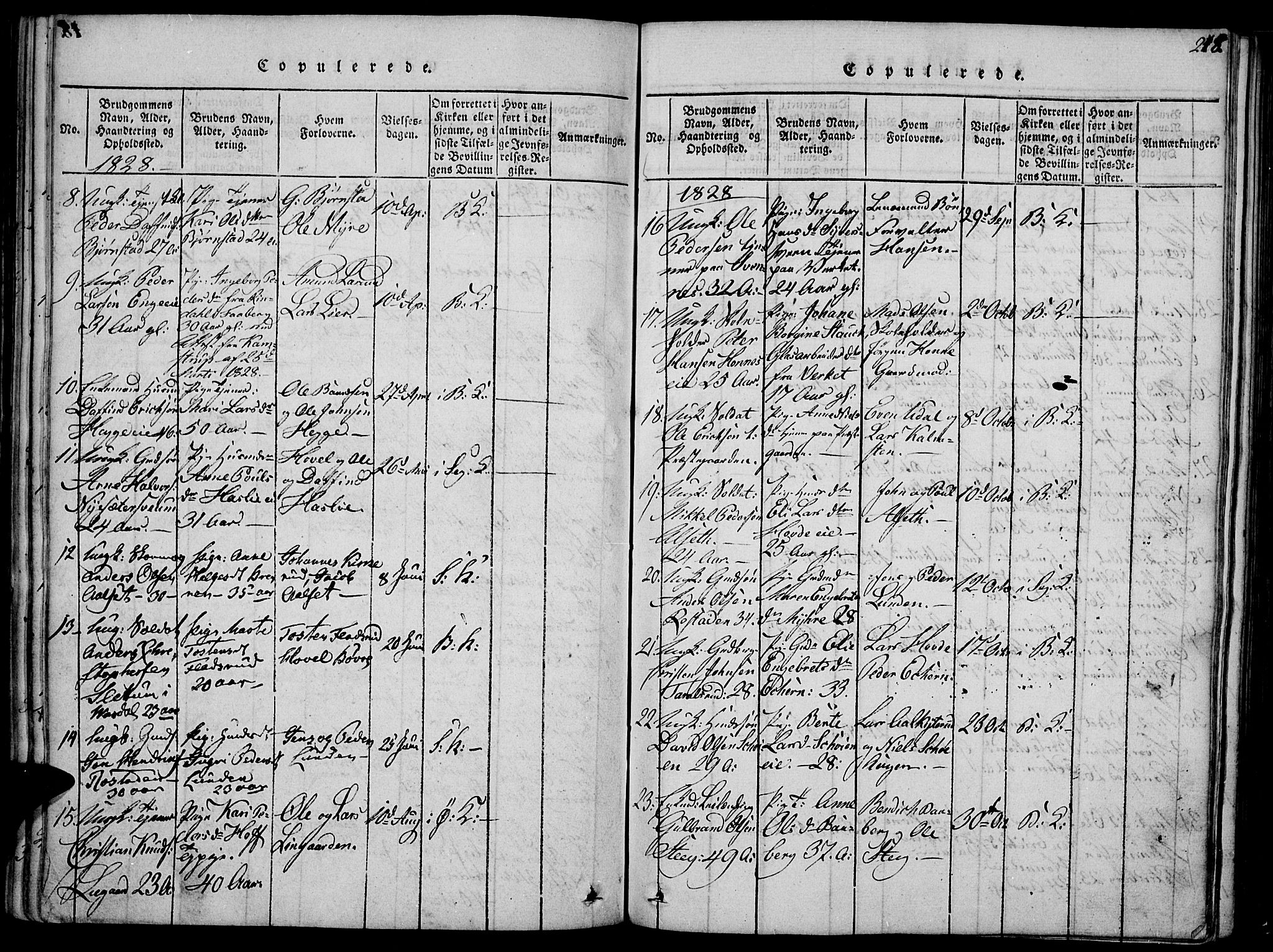 Biri prestekontor, AV/SAH-PREST-096/H/Ha/Haa/L0003: Parish register (official) no. 3, 1814-1828, p. 218