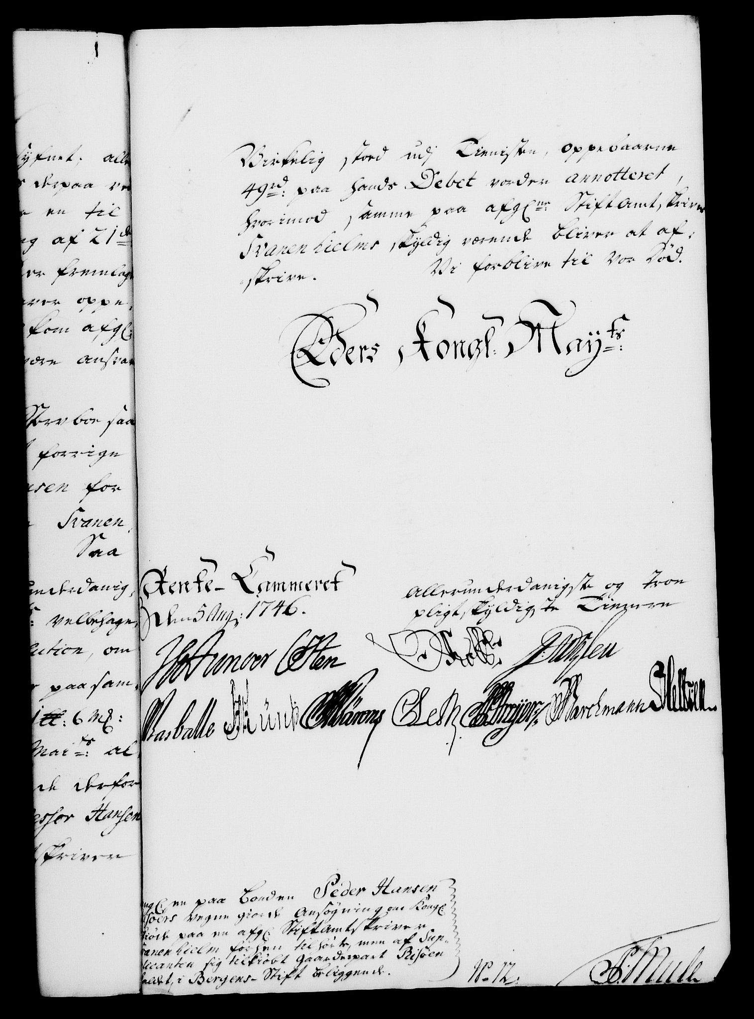 Rentekammeret, Kammerkanselliet, RA/EA-3111/G/Gf/Gfa/L0029: Norsk relasjons- og resolusjonsprotokoll (merket RK 52.29), 1746-1747, p. 62