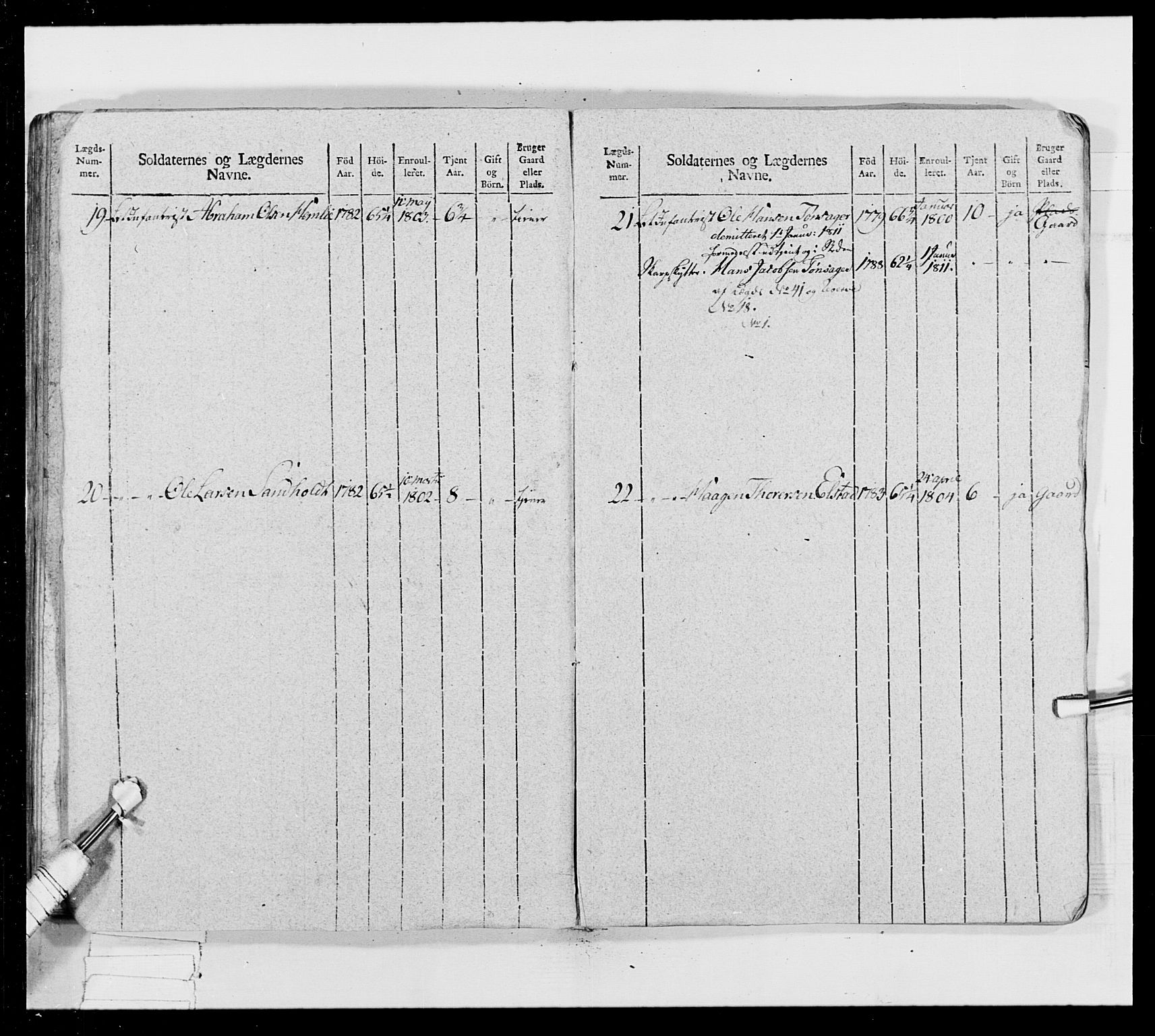 Generalitets- og kommissariatskollegiet, Det kongelige norske kommissariatskollegium, AV/RA-EA-5420/E/Eh/L0024: Norske jegerkorps, 1810-1812, p. 119