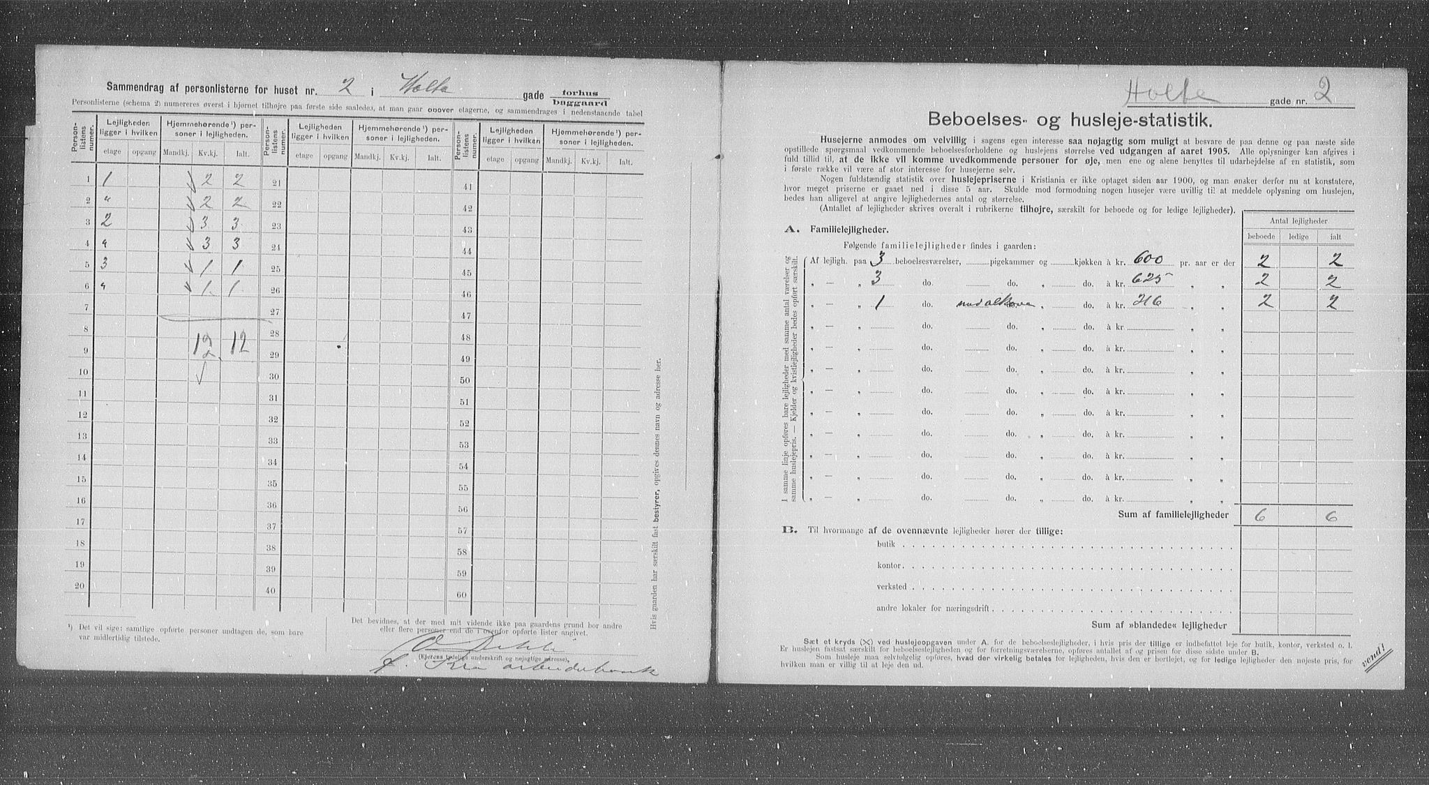 OBA, Municipal Census 1905 for Kristiania, 1905, p. 21366