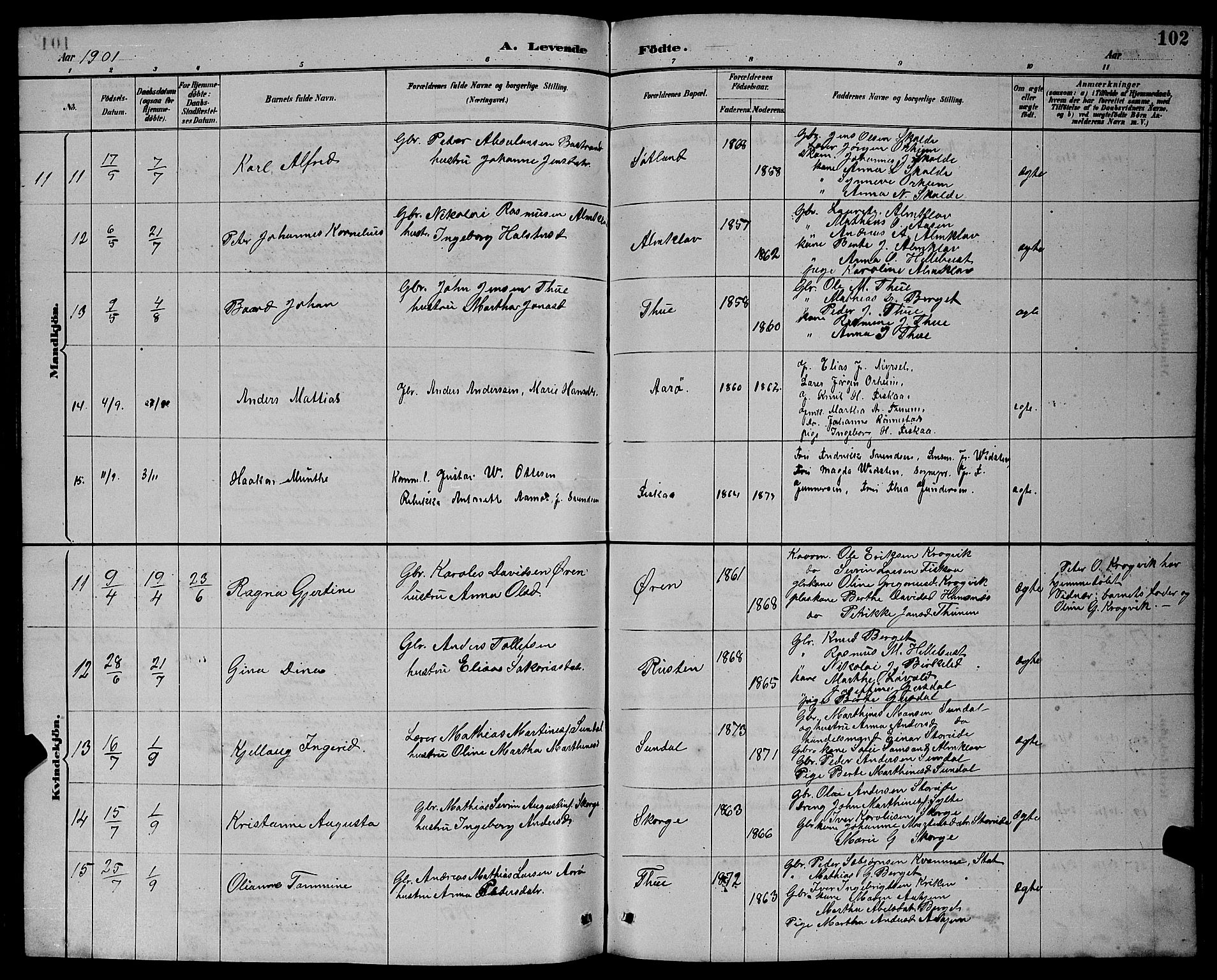 Ministerialprotokoller, klokkerbøker og fødselsregistre - Møre og Romsdal, AV/SAT-A-1454/501/L0017: Parish register (copy) no. 501C03, 1885-1901, p. 103