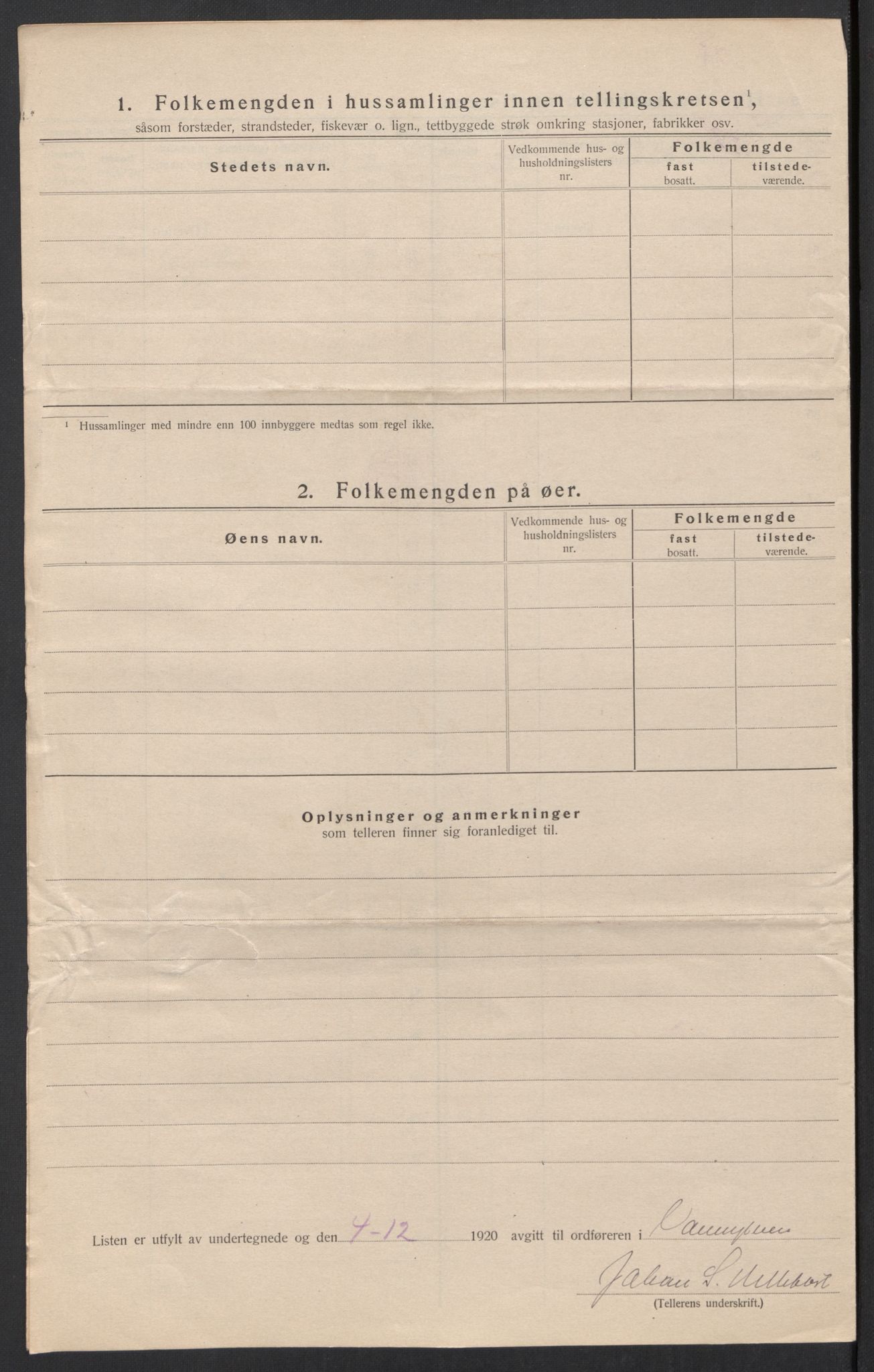 SAT, 1920 census for Vanylven, 1920, p. 25