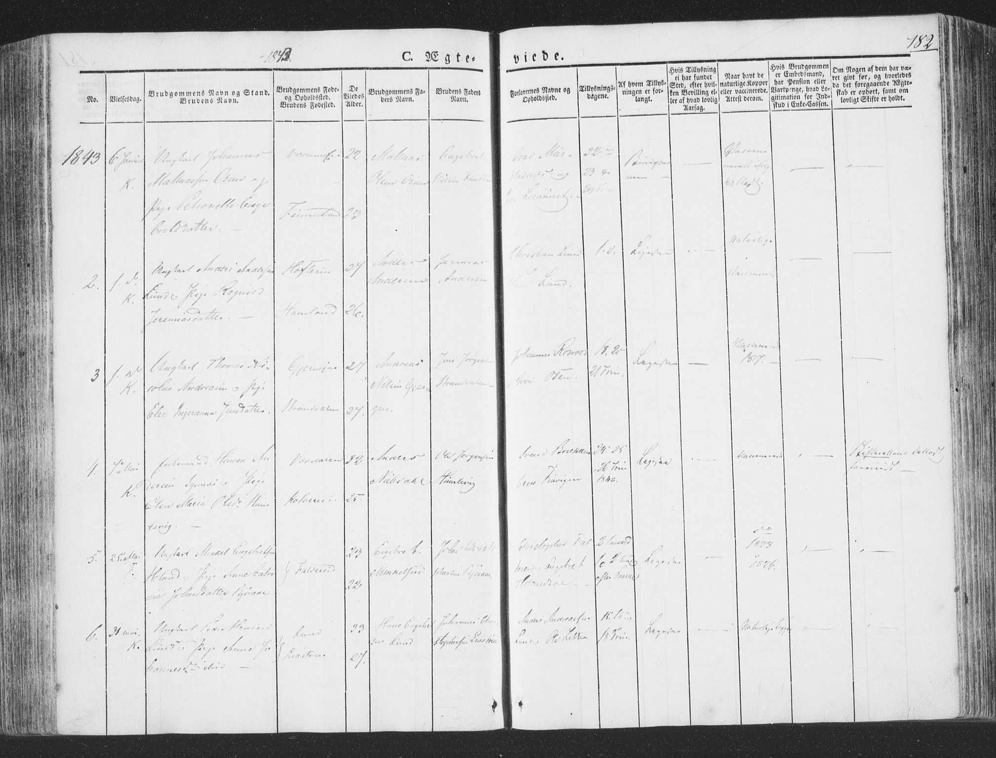 Ministerialprotokoller, klokkerbøker og fødselsregistre - Nord-Trøndelag, SAT/A-1458/780/L0639: Parish register (official) no. 780A04, 1830-1844, p. 182