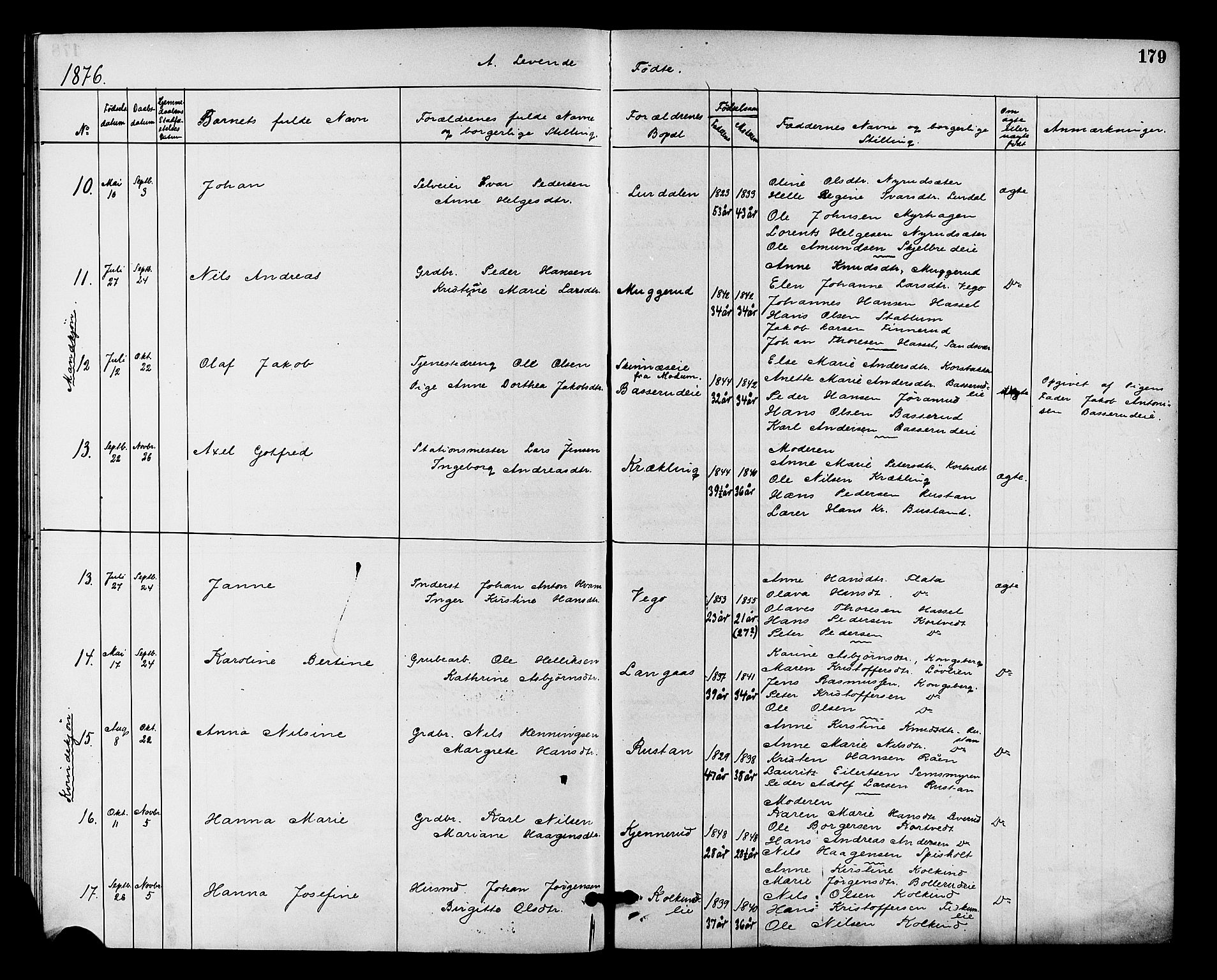 Fiskum kirkebøker, AV/SAKO-A-15/F/Fa/L0001: Parish register (official) no. 1, 1858-1877, p. 179