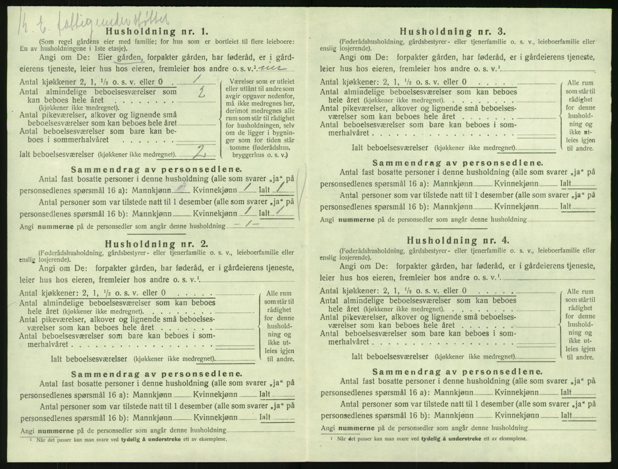 SAK, 1920 census for Søndeled, 1920, p. 144