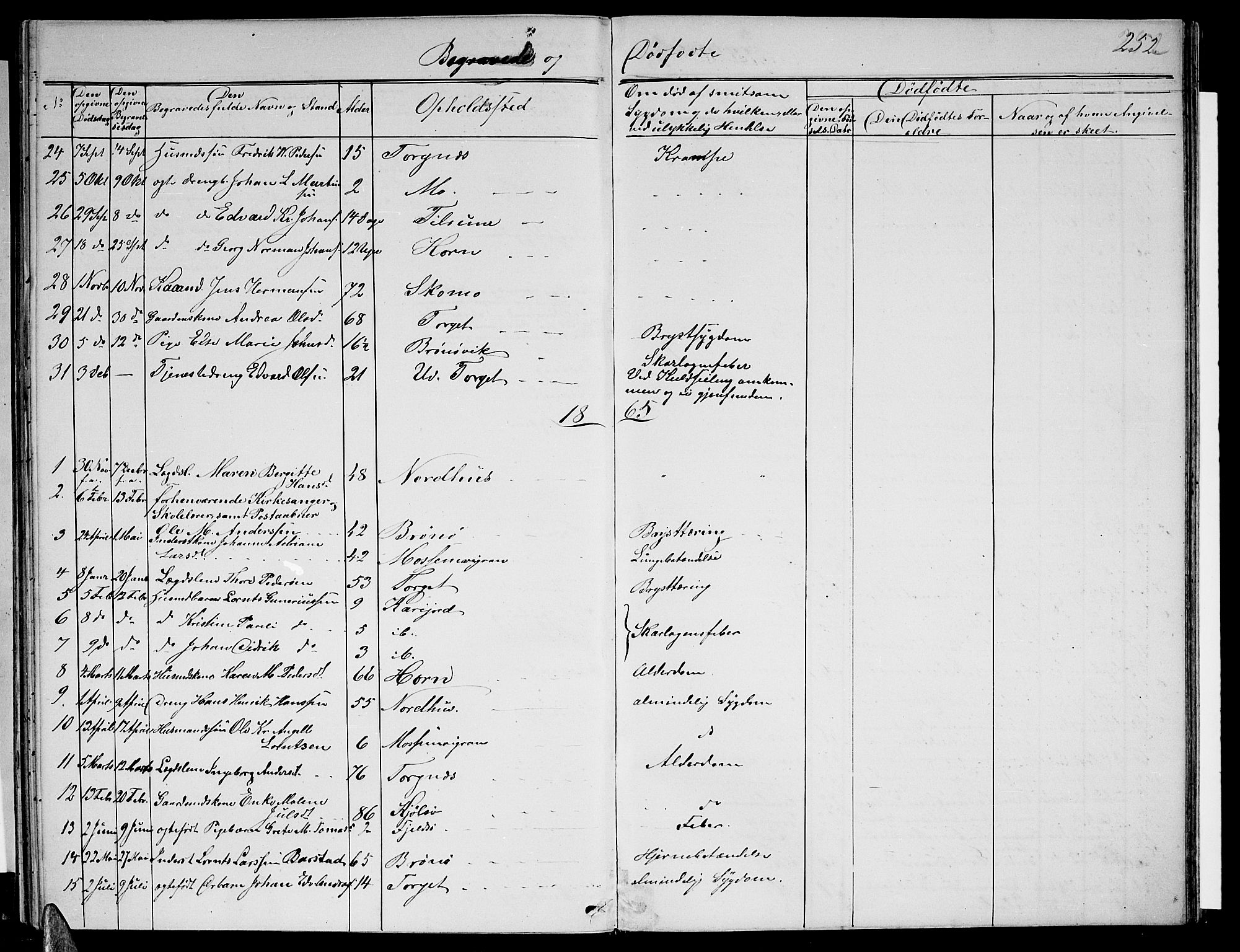 Ministerialprotokoller, klokkerbøker og fødselsregistre - Nordland, SAT/A-1459/813/L0212: Parish register (copy) no. 813C04, 1864-1886, p. 252