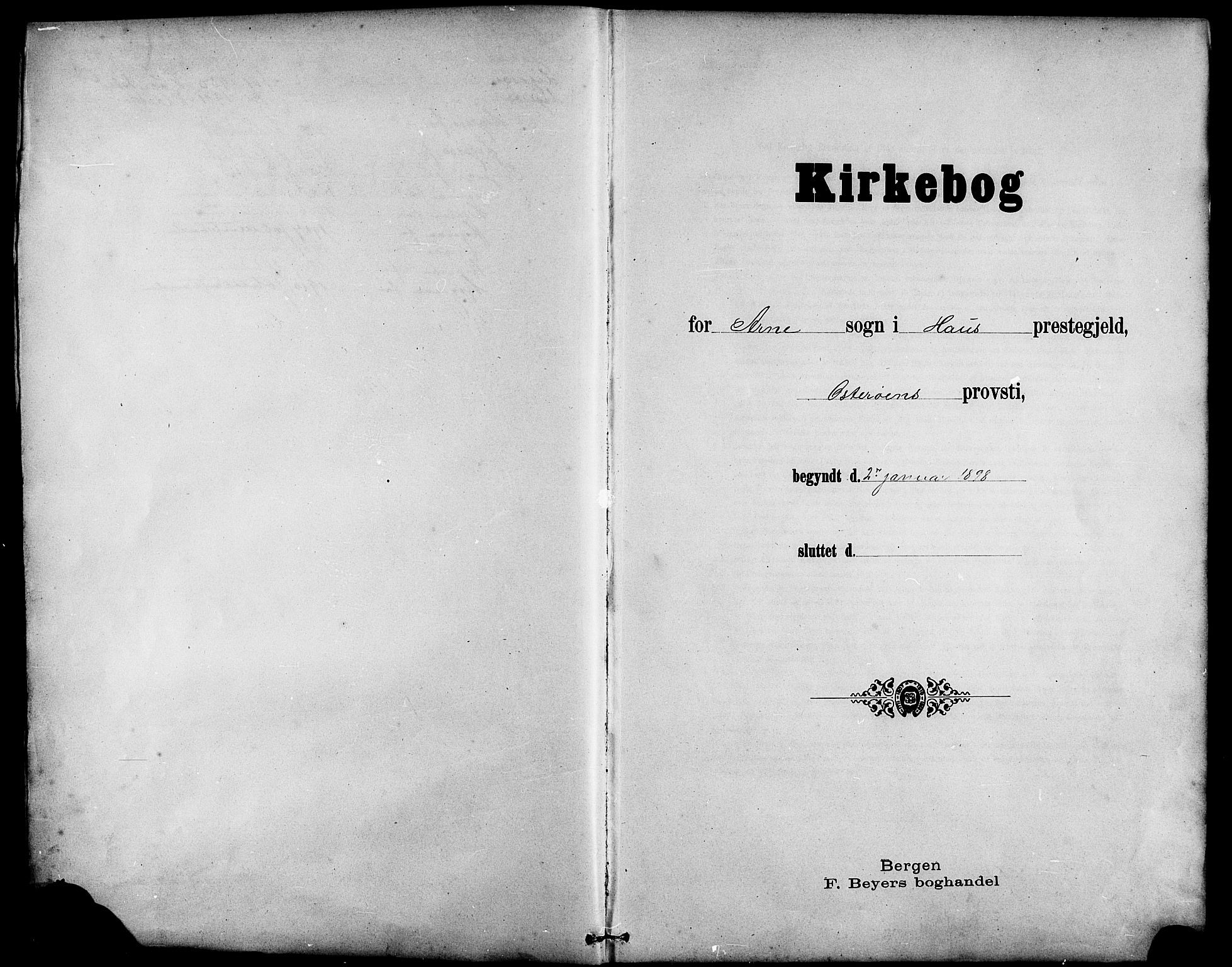 Arna sokneprestembete, AV/SAB-A-74001/H/Ha/Hab: Parish register (copy) no. A 4, 1898-1910