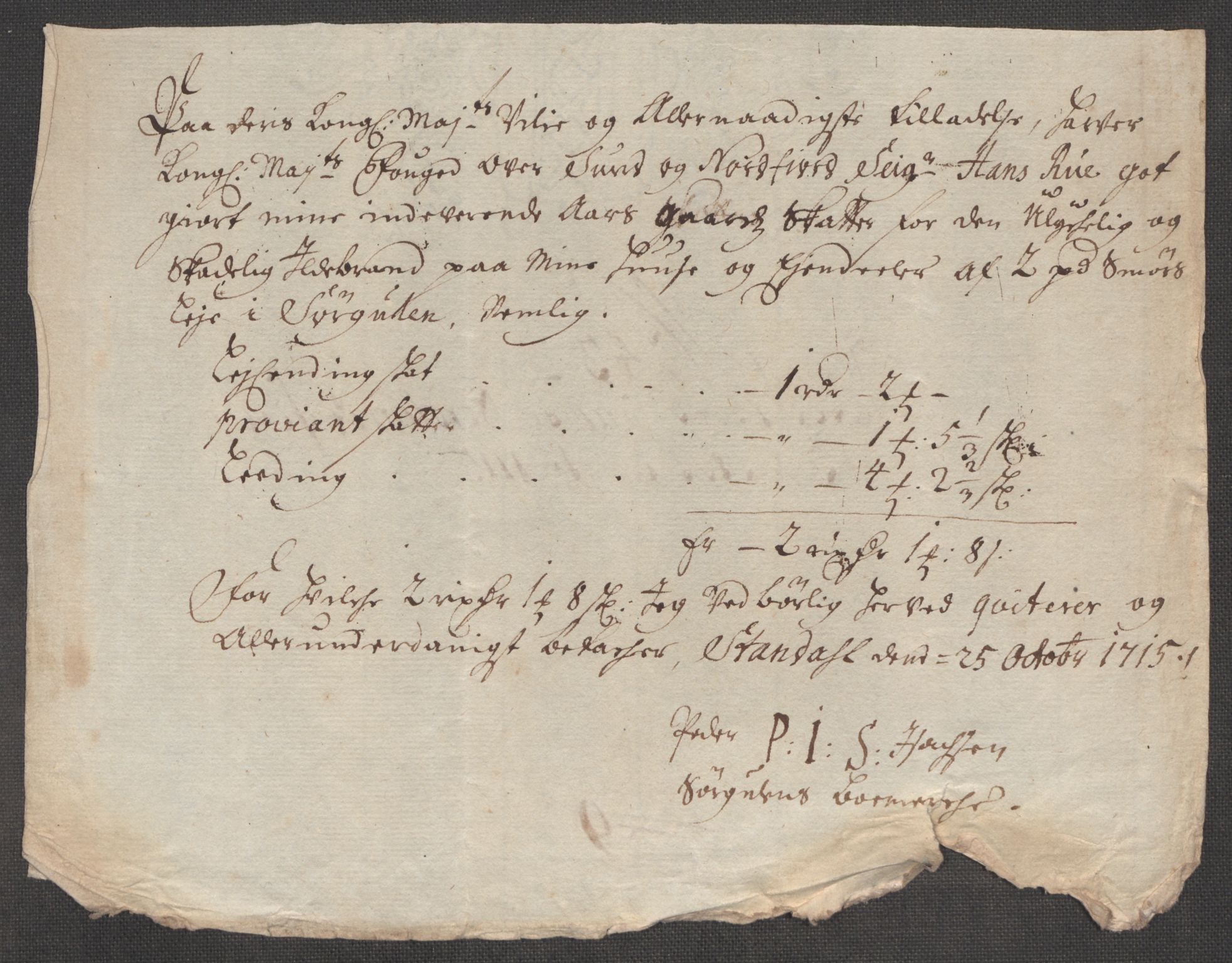 Rentekammeret inntil 1814, Reviderte regnskaper, Fogderegnskap, AV/RA-EA-4092/R53/L3439: Fogderegnskap Sunn- og Nordfjord, 1715, p. 531