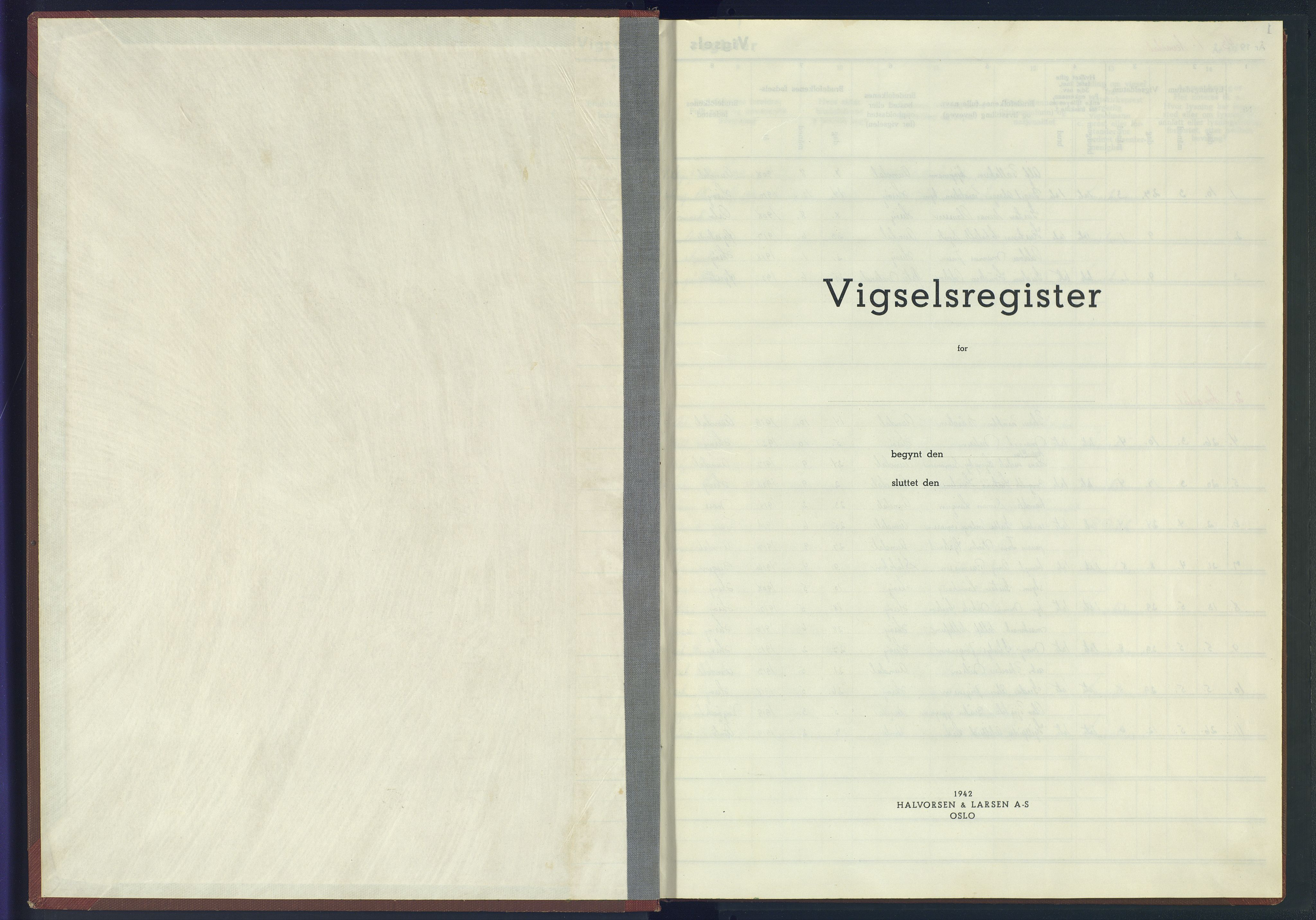 Hisøy sokneprestkontor, AV/SAK-1111-0020/J/Jb/L0002: Marriage register no. A-VI-5, 1943-1945