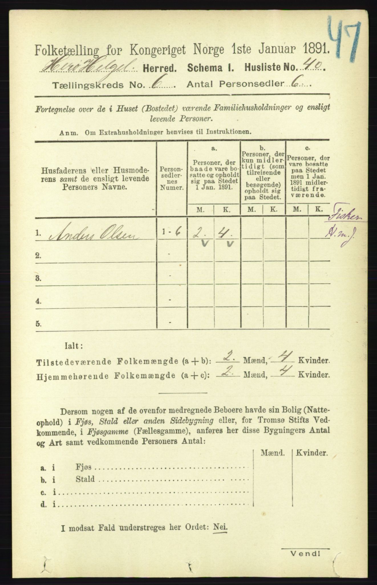 RA, 1891 census for 1818 Herøy, 1891, p. 1909