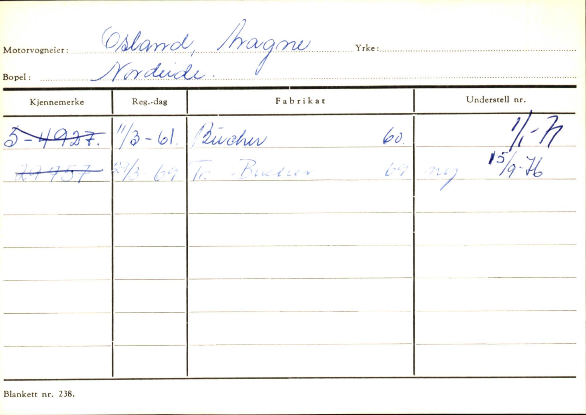 Statens vegvesen, Sogn og Fjordane vegkontor, AV/SAB-A-5301/4/F/L0130: Eigarregister Eid T-Å. Høyanger A-O, 1945-1975, p. 2507