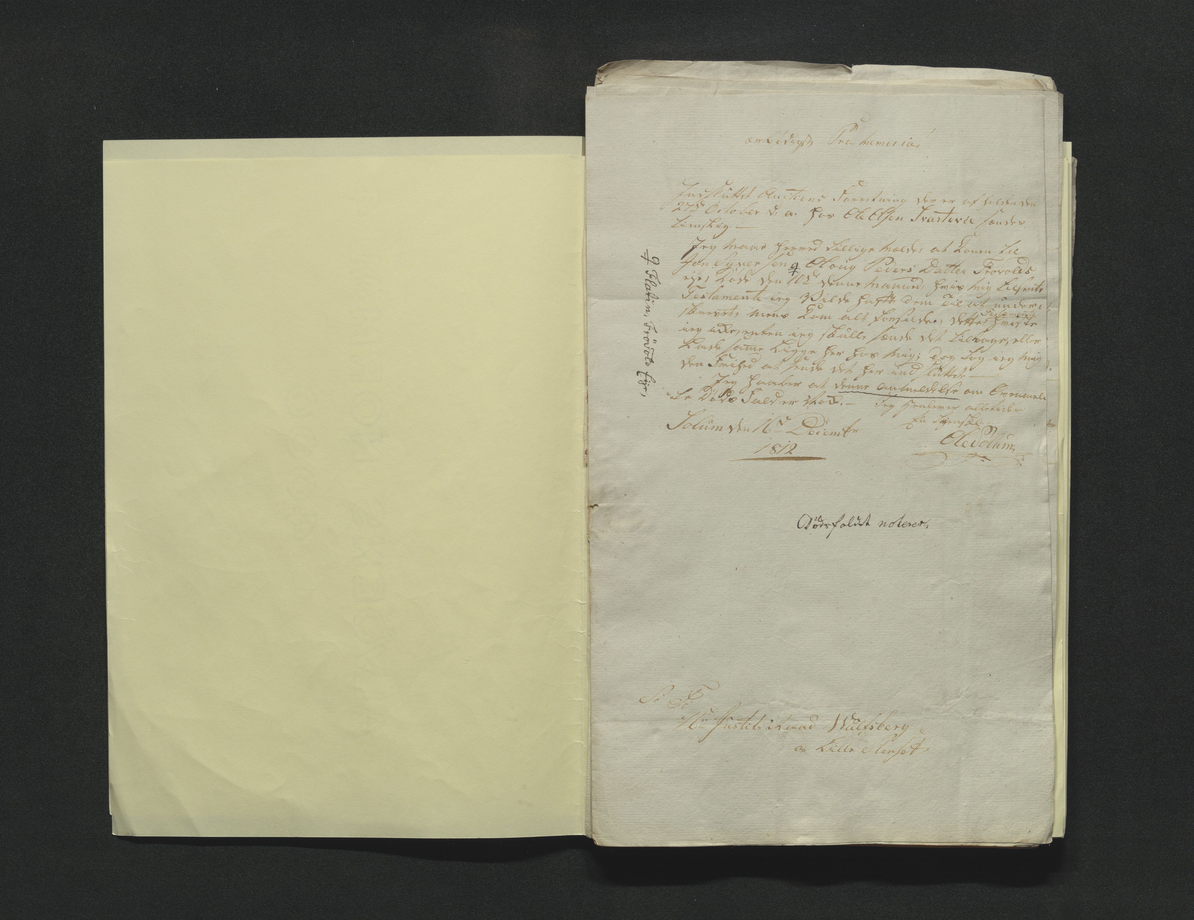Eiker, Modum og Sigdal sorenskriveri, AV/SAKO-A-123/H/Ha/Hab/L0001: Dødsfallsmeldinger, 1812-1822, p. 3