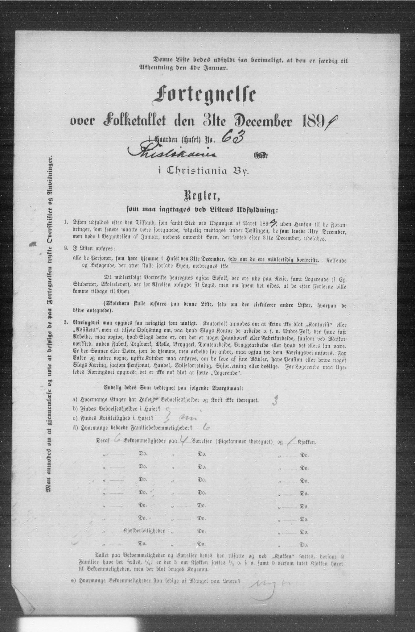 OBA, Municipal Census 1899 for Kristiania, 1899, p. 11136