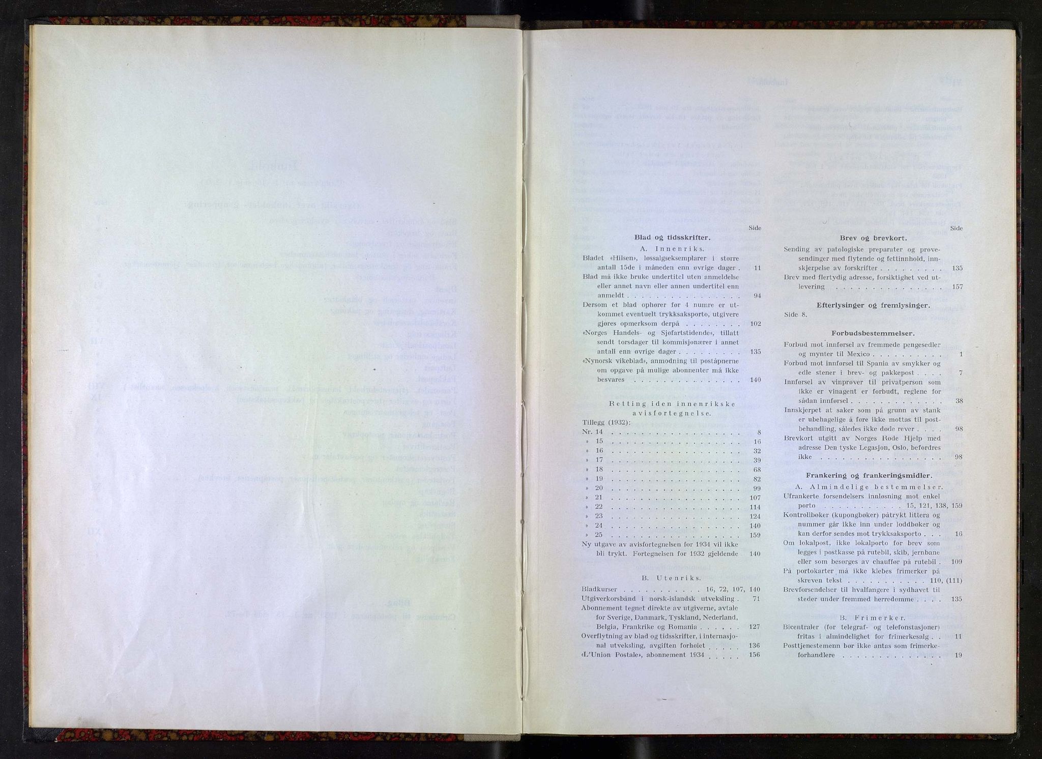 Norges Postmuseums bibliotek, NOPO/-/-/-: Sirkulærer fra Poststyret, 1933