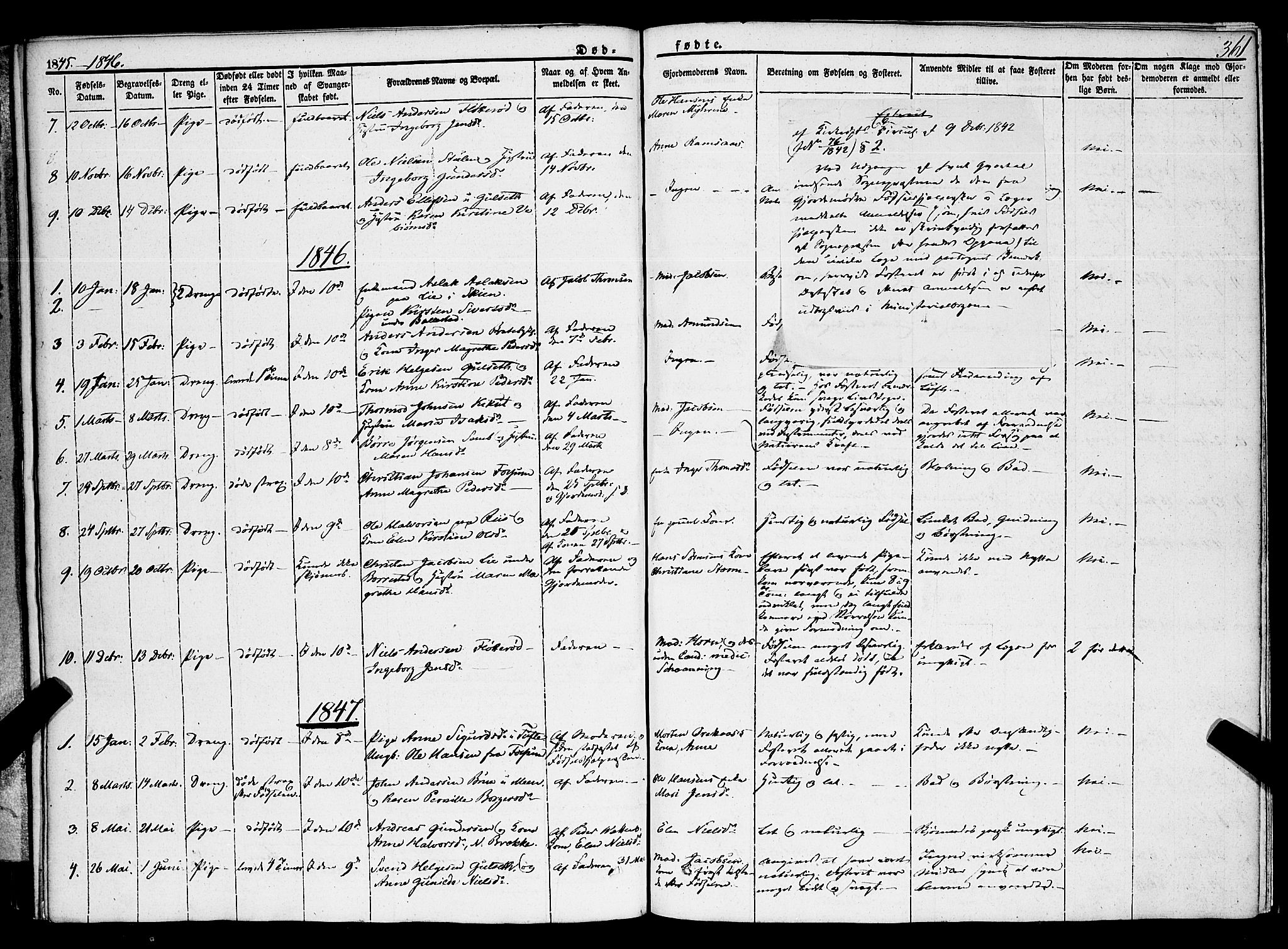 Gjerpen kirkebøker, SAKO/A-265/F/Fa/L0007b: Parish register (official) no. I 7B, 1834-1857, p. 361