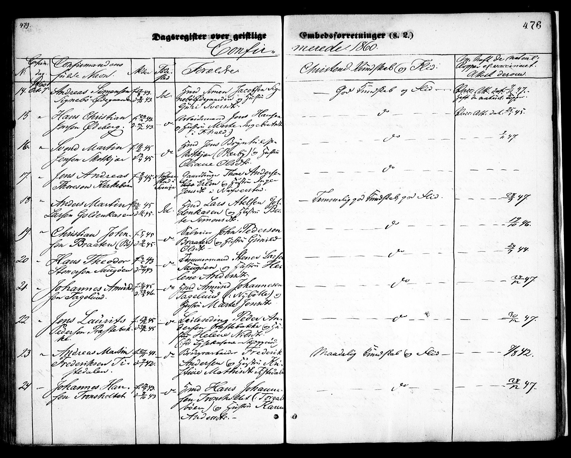 Idd prestekontor Kirkebøker, SAO/A-10911/F/Fc/L0004b: Parish register (official) no. III 4B, 1848-1860, p. 476