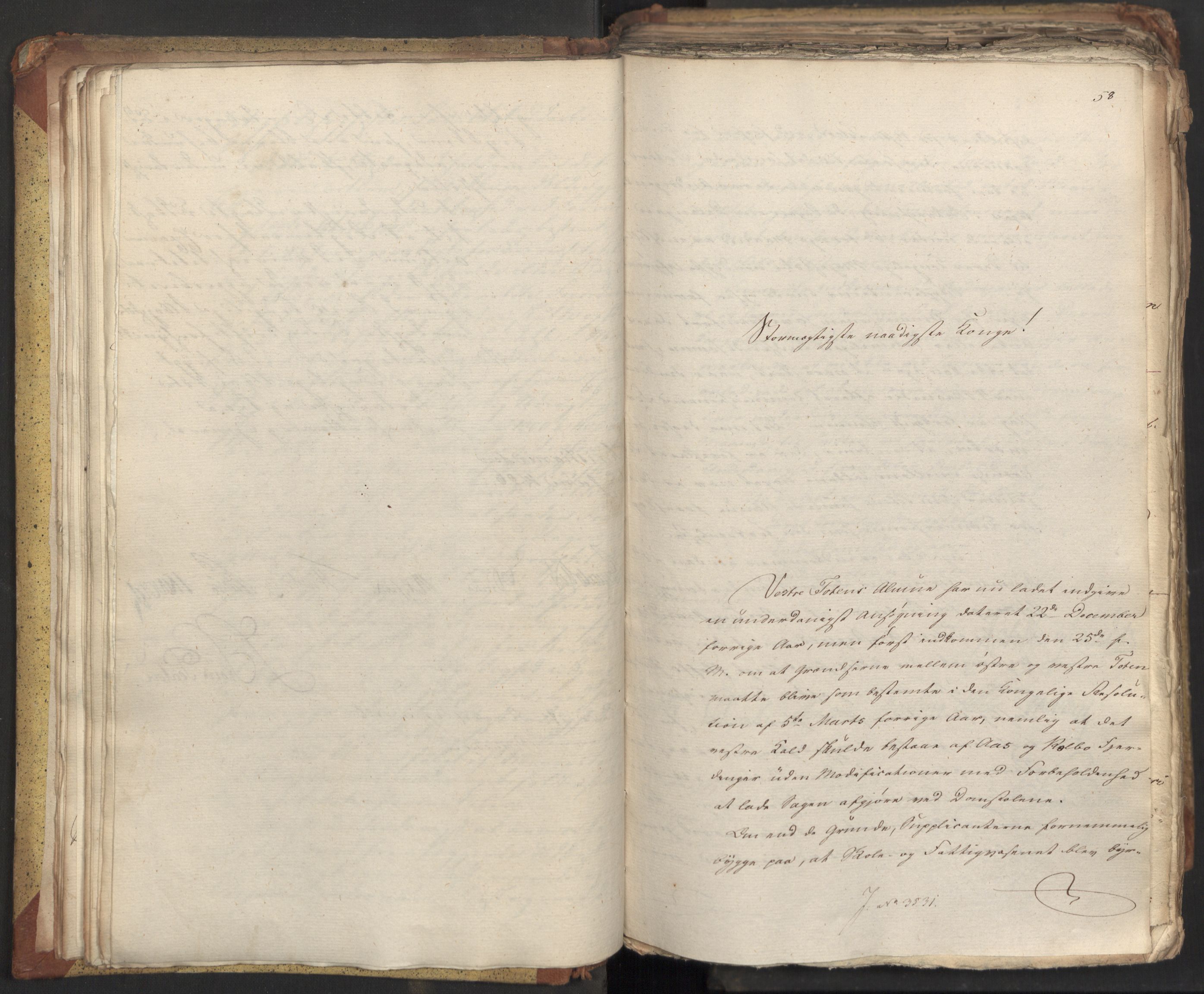 Statsrådsavdelingen i Stockholm, AV/RA-S-1003/D/Da/L0047: Regjeringsinnstillinger nr. 3501-3659, 1826, p. 58