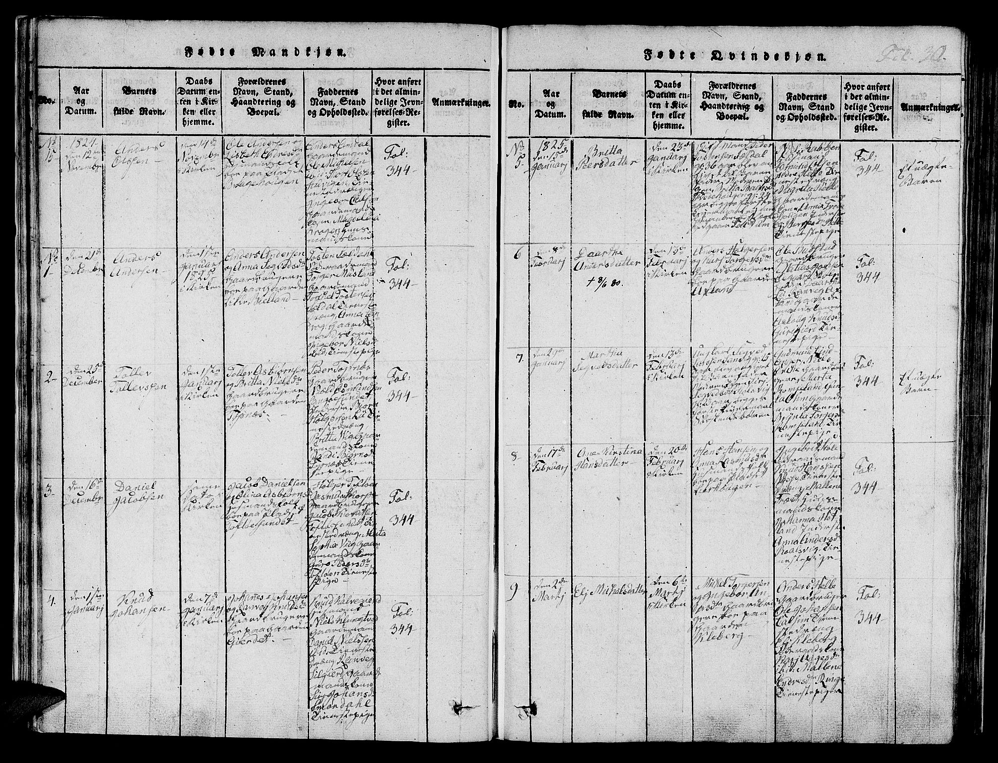 Nedstrand sokneprestkontor, AV/SAST-A-101841/01/IV: Parish register (official) no. A 6, 1816-1838, p. 30