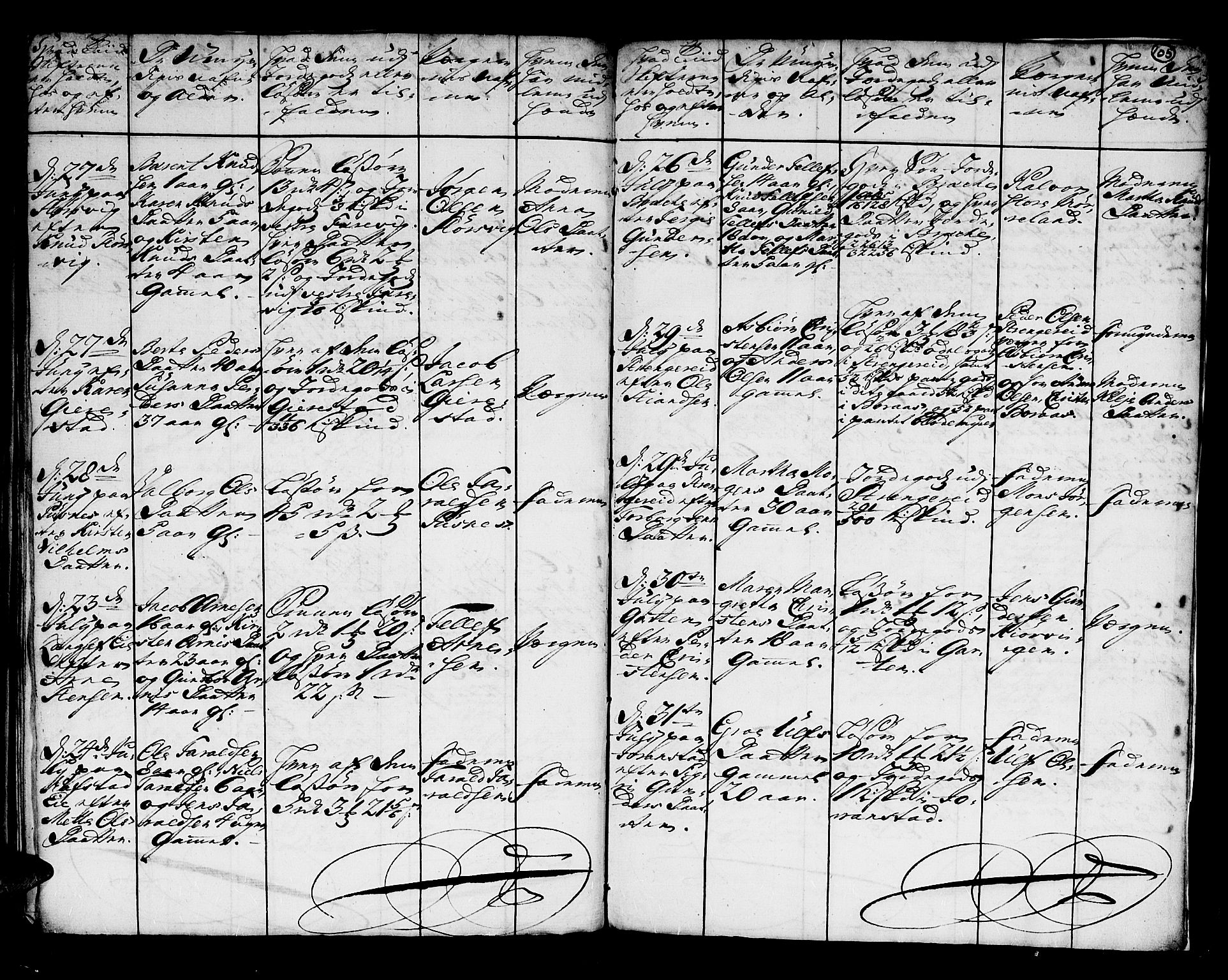 Nedenes sorenskriveri før 1824, SAK/1221-0007/H/Hc/L0061: Skifteprotokoll uten register nr 45, 1731-1737, p. 104b-105a