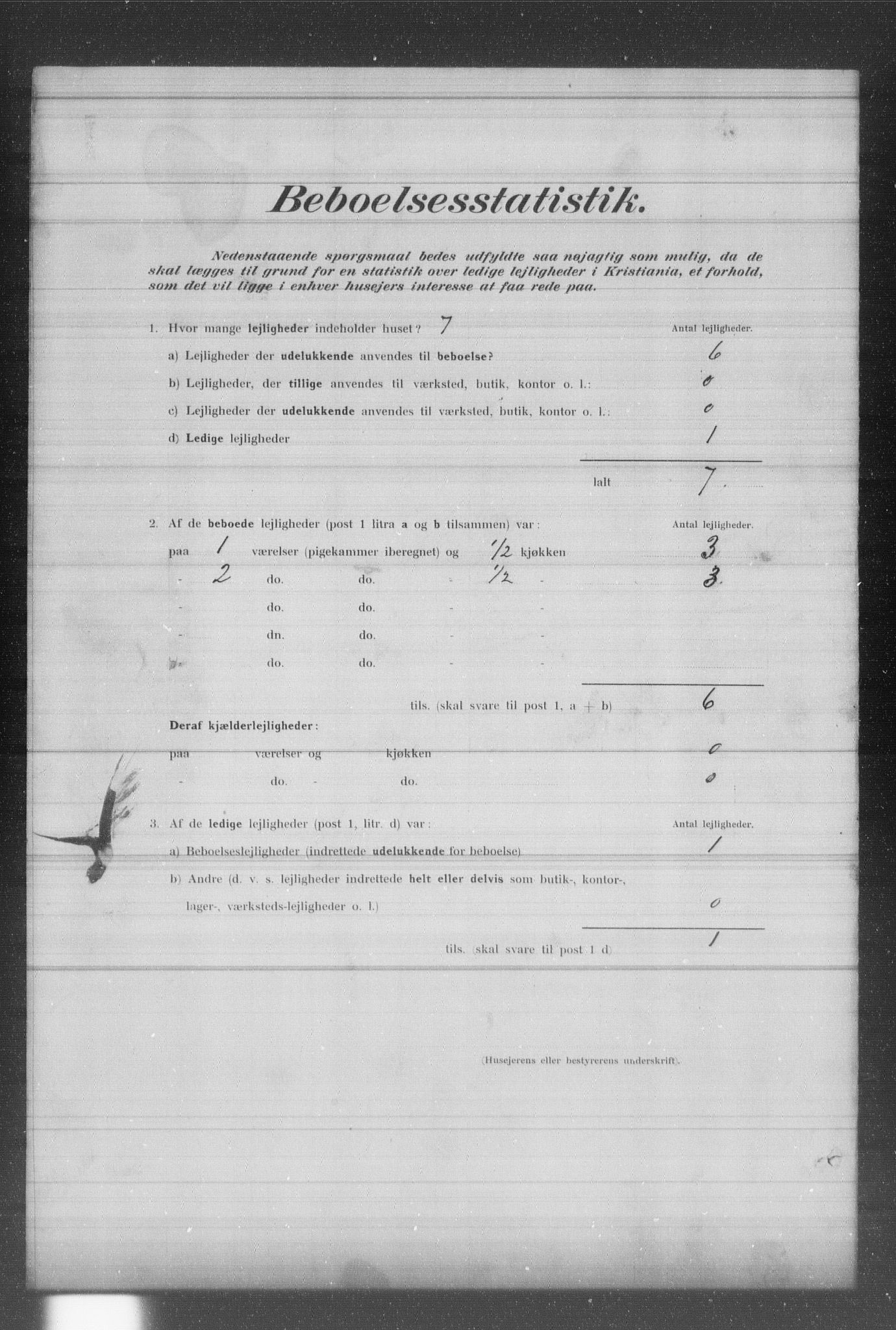 OBA, Municipal Census 1902 for Kristiania, 1902, p. 608