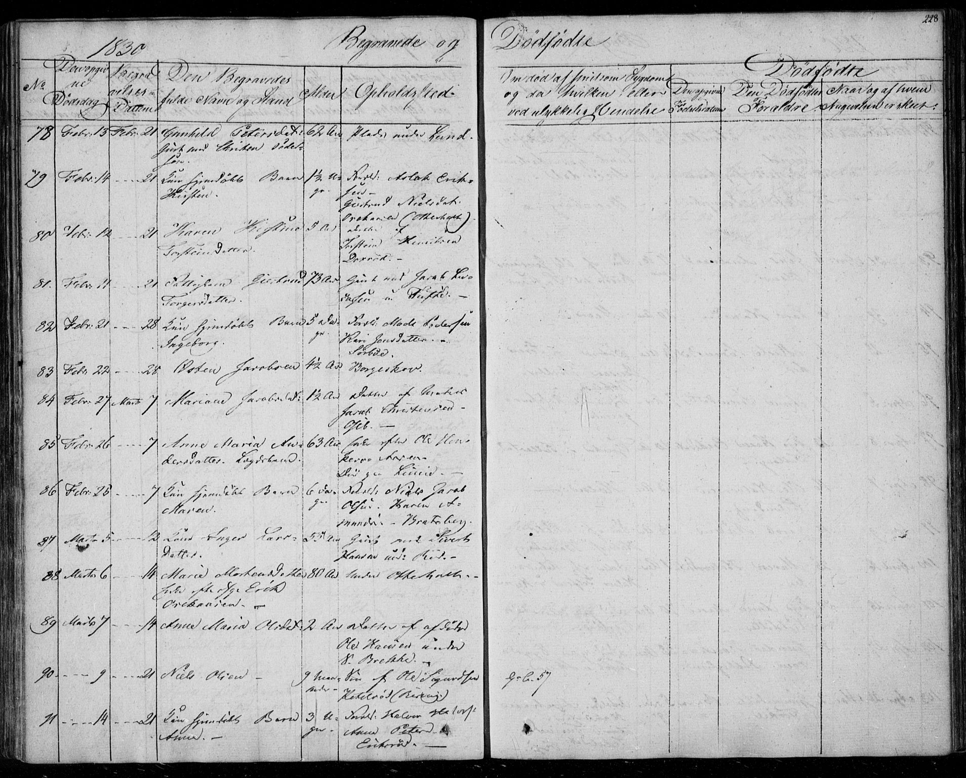 Gjerpen kirkebøker, AV/SAKO-A-265/F/Fa/L0006: Parish register (official) no. I 6, 1829-1834, p. 228