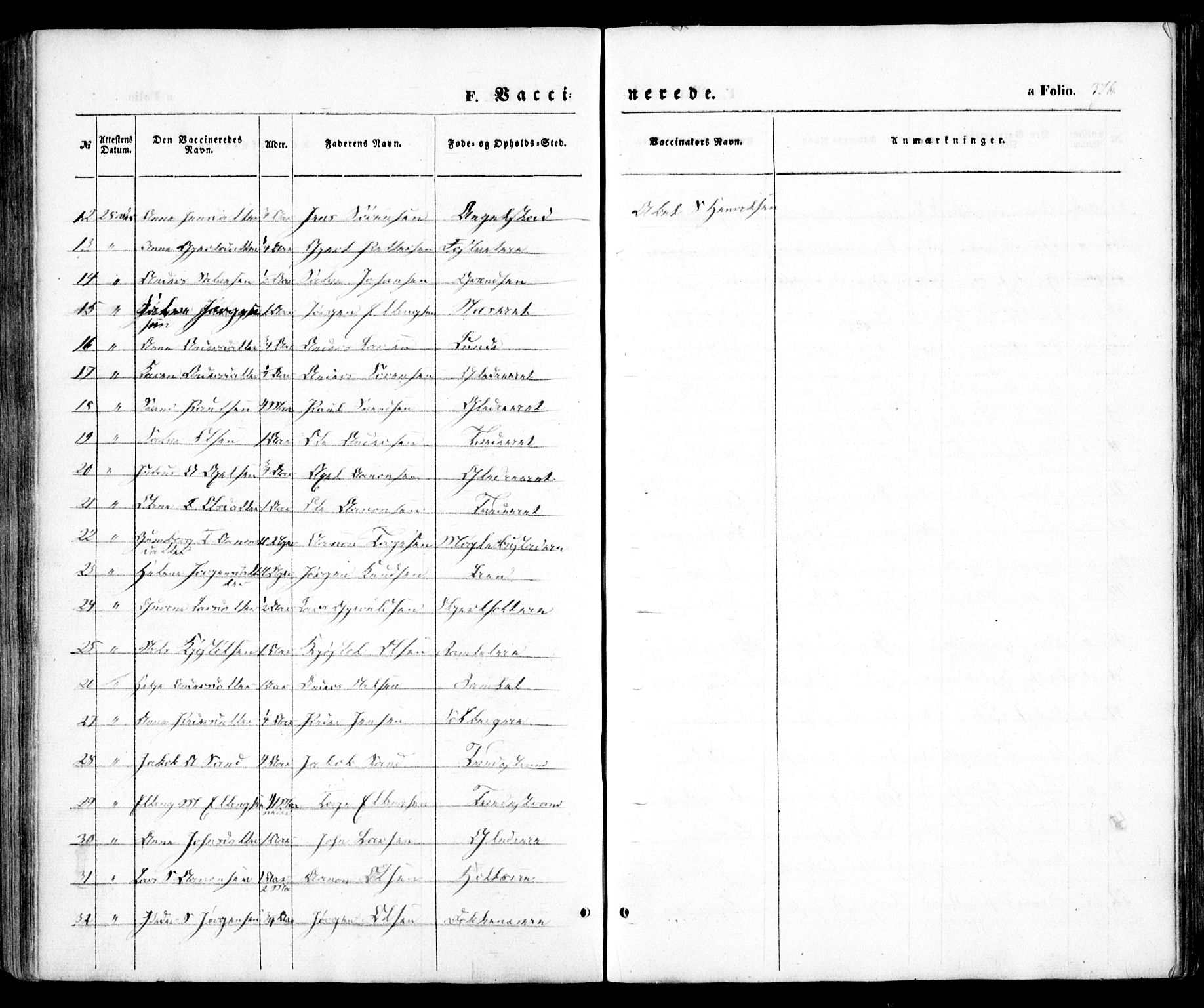 Holt sokneprestkontor, AV/SAK-1111-0021/F/Fa/L0008: Parish register (official) no. A 8, 1849-1860, p. 376