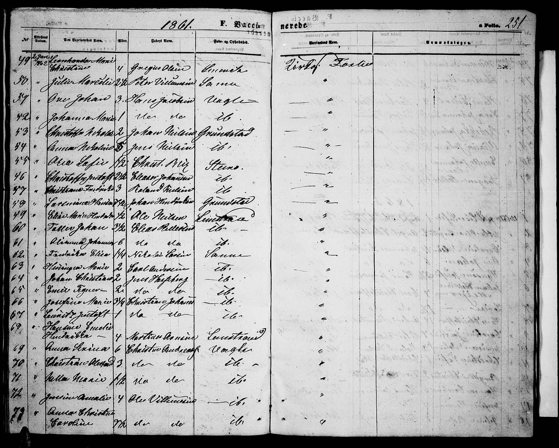 Ministerialprotokoller, klokkerbøker og fødselsregistre - Nordland, SAT/A-1459/880/L1140: Parish register (copy) no. 880C02, 1861-1875, p. 251