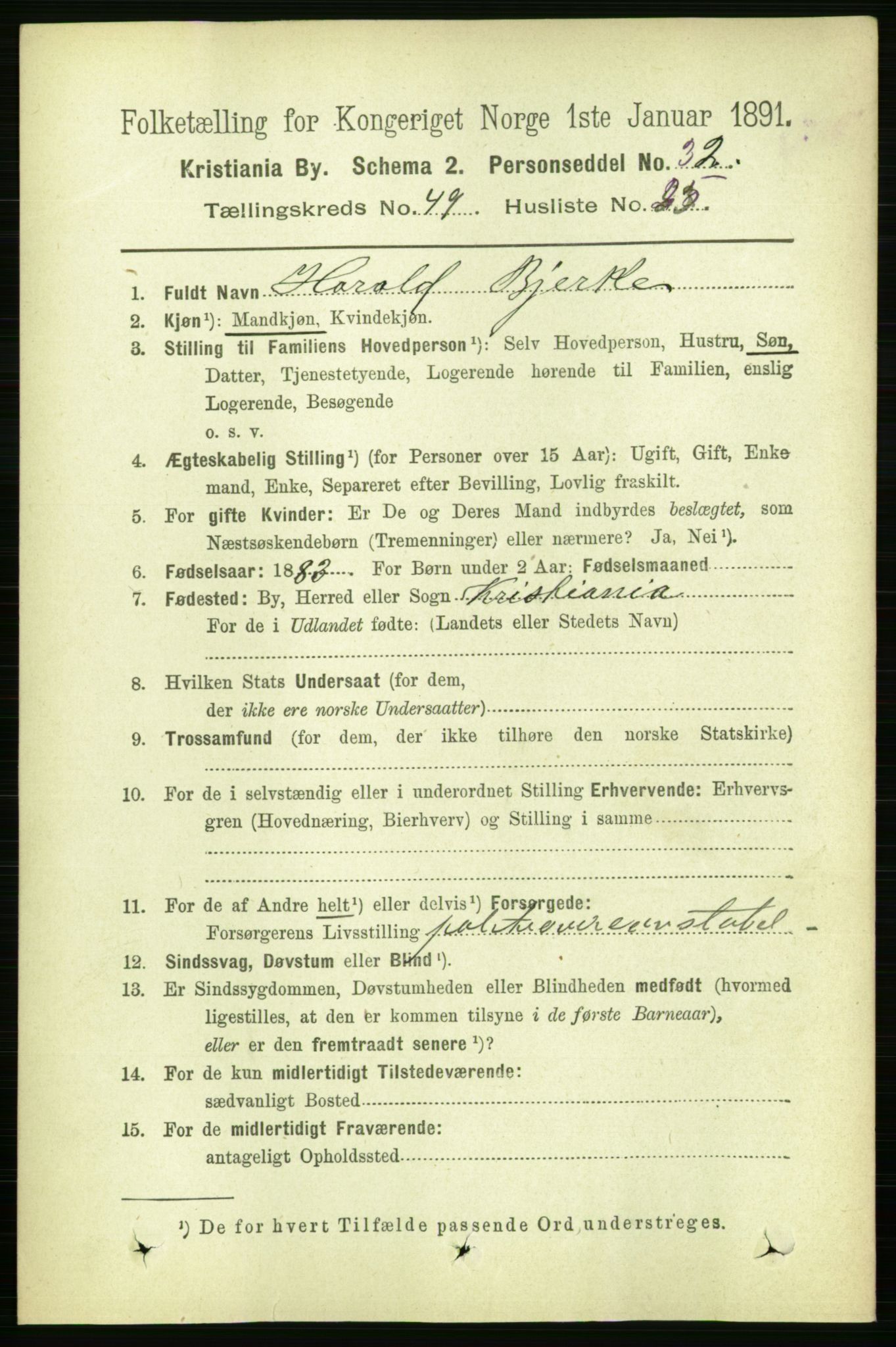 RA, 1891 census for 0301 Kristiania, 1891, p. 28862