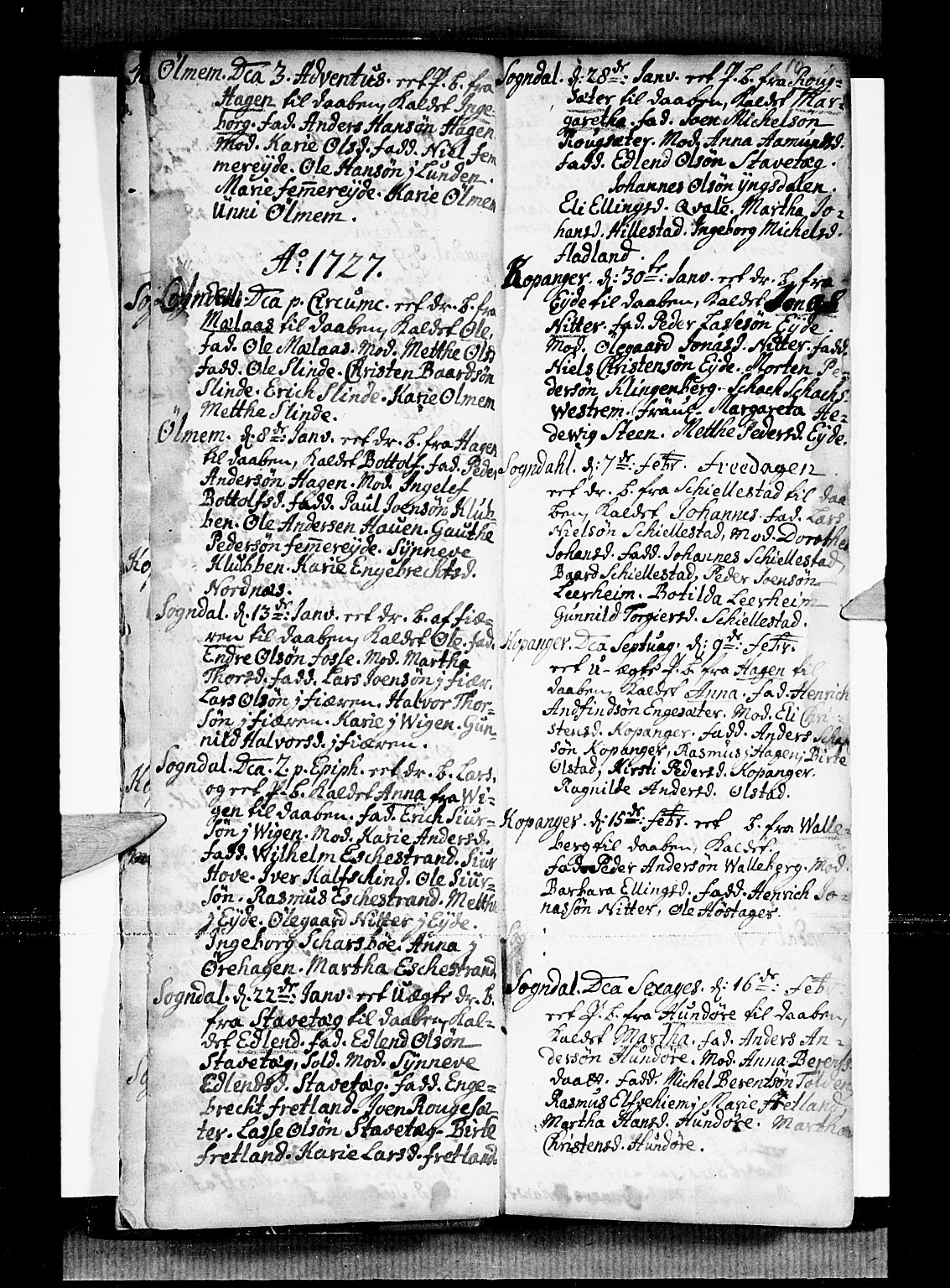 Sogndal sokneprestembete, SAB/A-81301/H/Haa/Haaa/L0002: Parish register (official) no. A 2, 1725-1741, p. 10