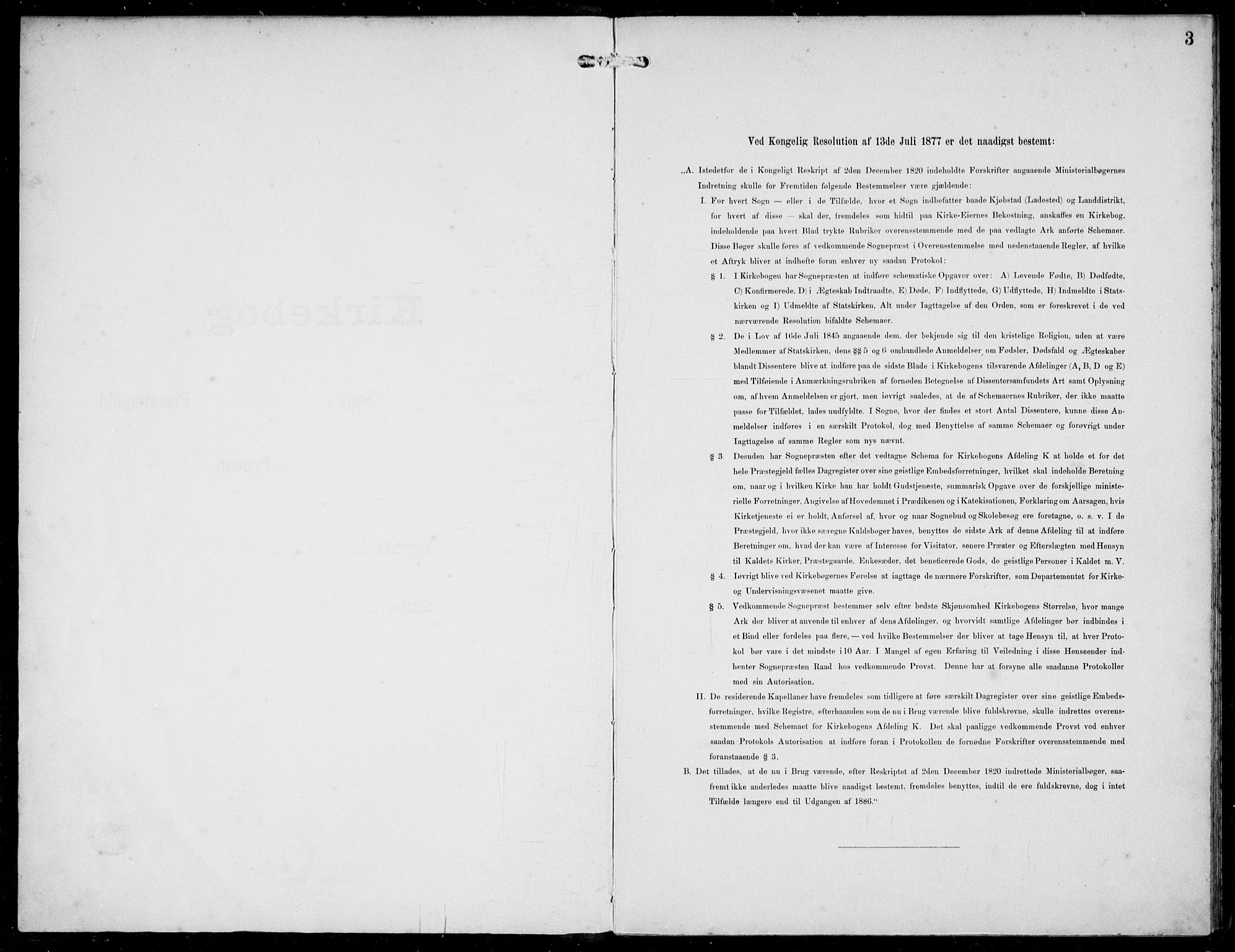 Solund sokneprestembete, SAB/A-81401: Parish register (official) no. B  1, 1891-1901, p. 3