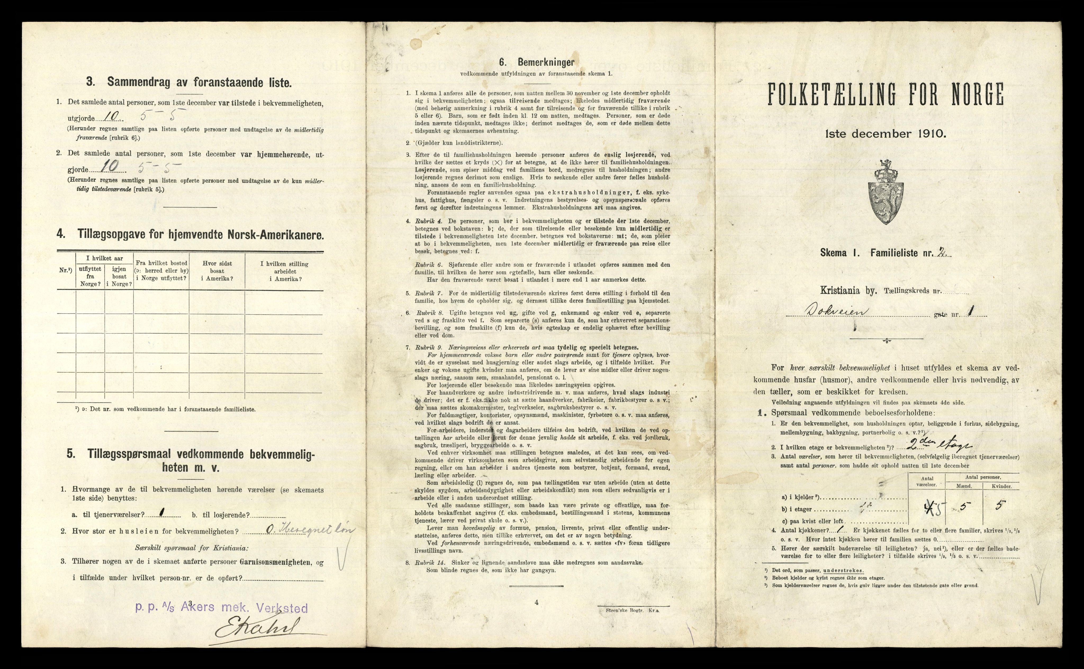 RA, 1910 census for Kristiania, 1910, p. 16501