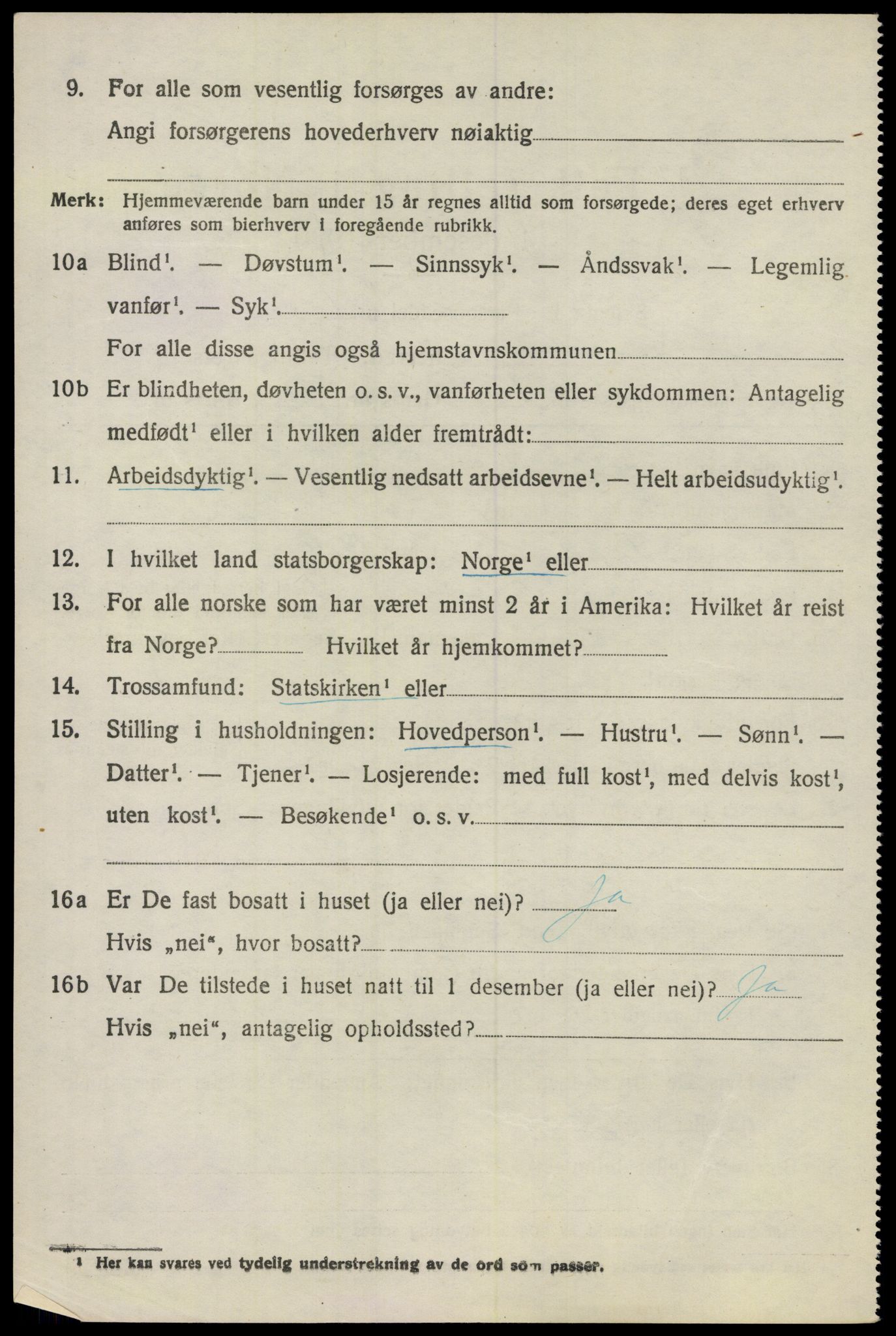 SAO, 1920 census for Ullensaker, 1920, p. 7242