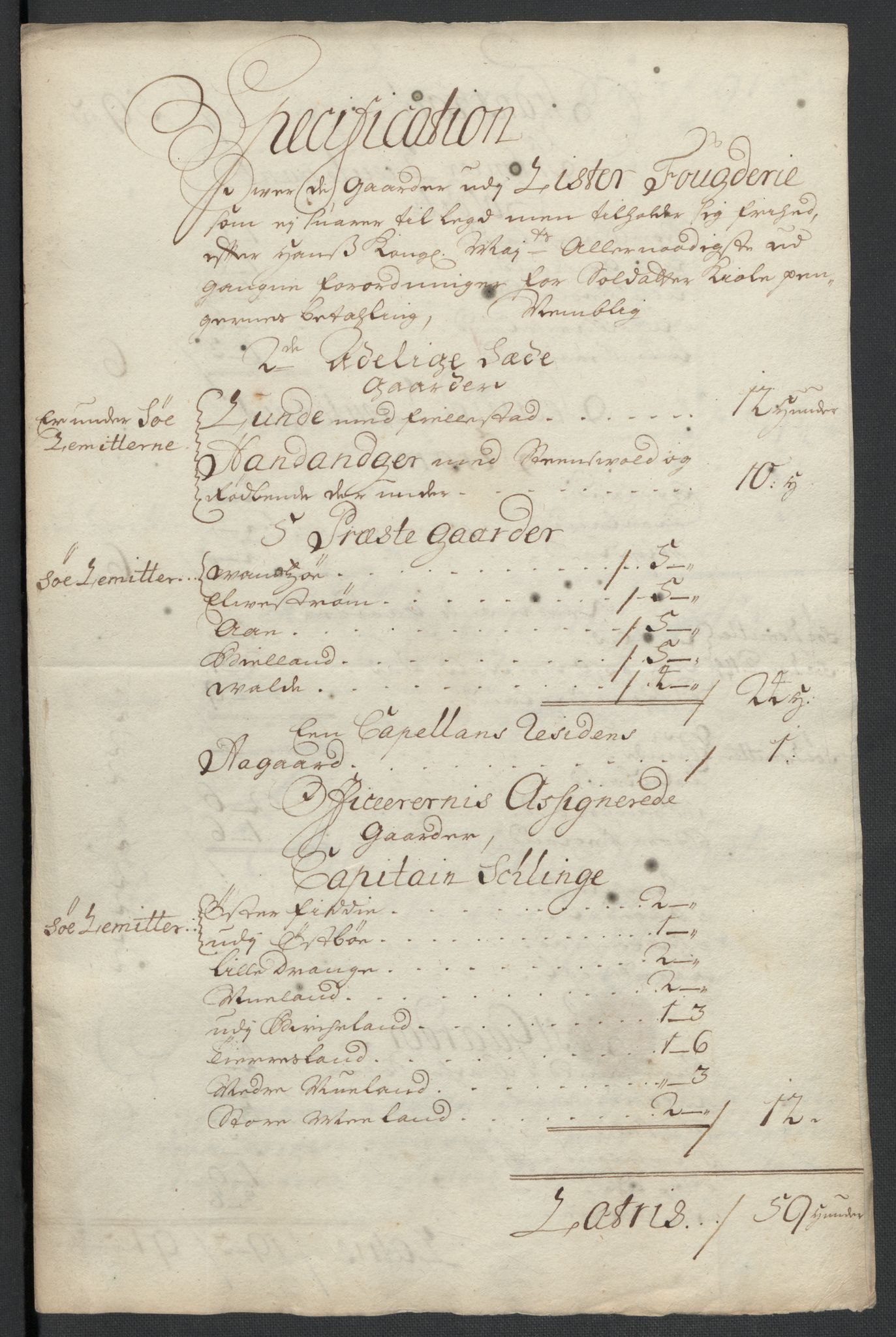 Rentekammeret inntil 1814, Reviderte regnskaper, Fogderegnskap, RA/EA-4092/R43/L2552: Fogderegnskap Lista og Mandal, 1705-1709, p. 157