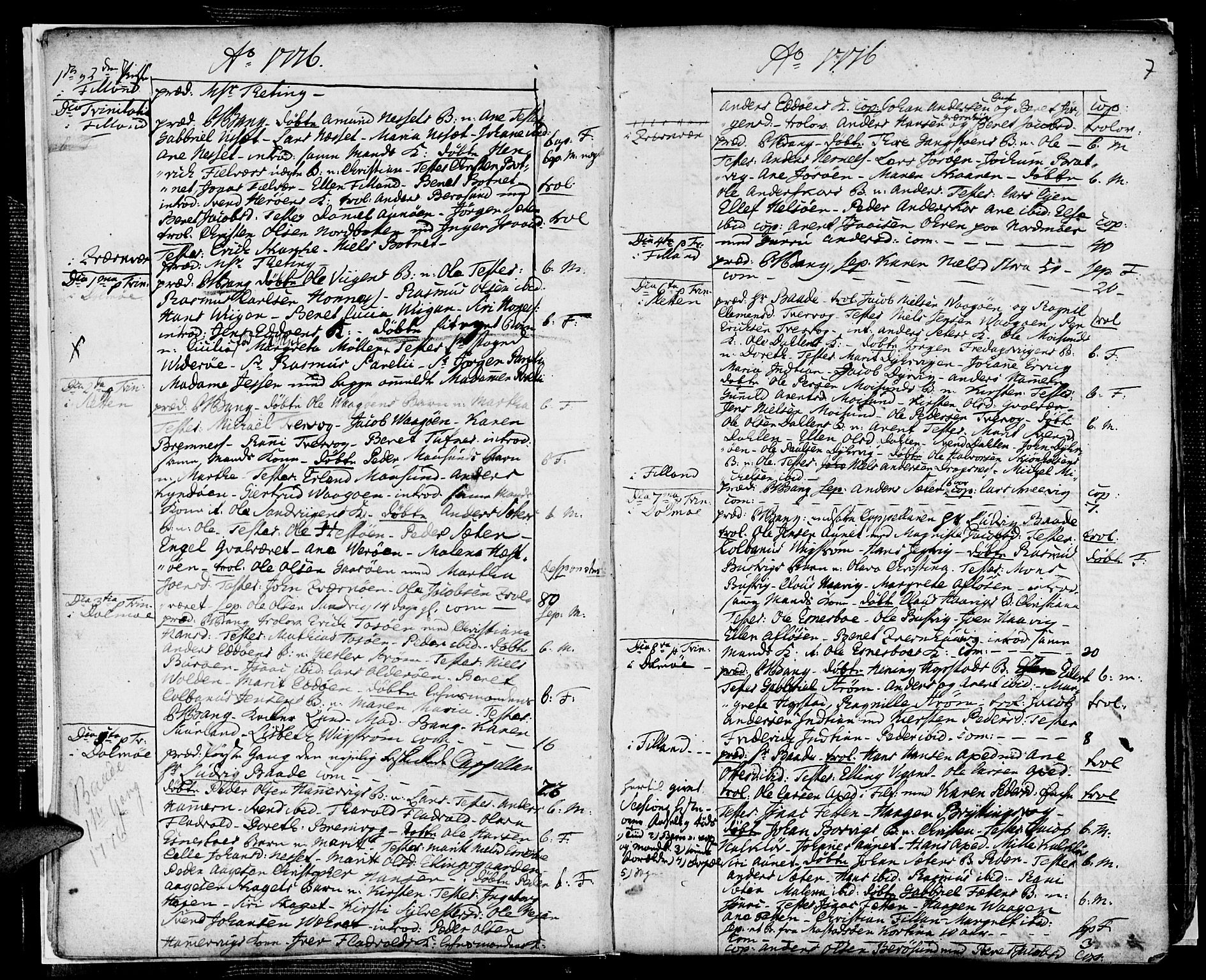 Ministerialprotokoller, klokkerbøker og fødselsregistre - Sør-Trøndelag, SAT/A-1456/634/L0526: Parish register (official) no. 634A02, 1775-1818, p. 7