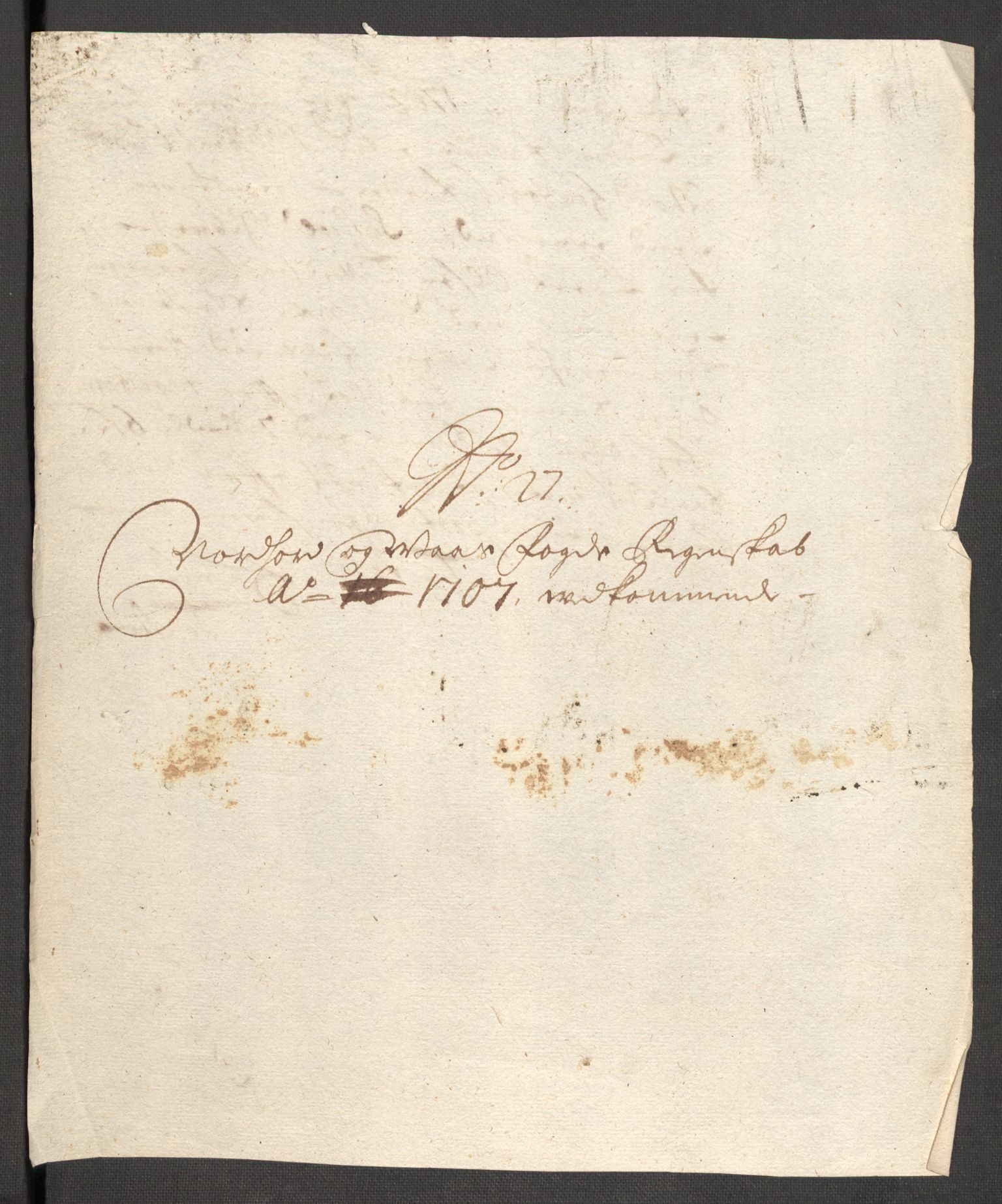 Rentekammeret inntil 1814, Reviderte regnskaper, Fogderegnskap, AV/RA-EA-4092/R51/L3188: Fogderegnskap Nordhordland og Voss, 1706-1707, p. 152